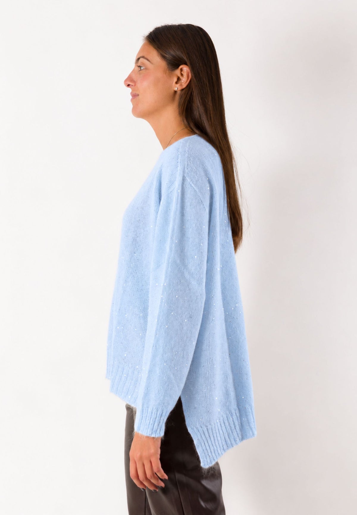Maglia morbida girocollo essenziale 3M1801