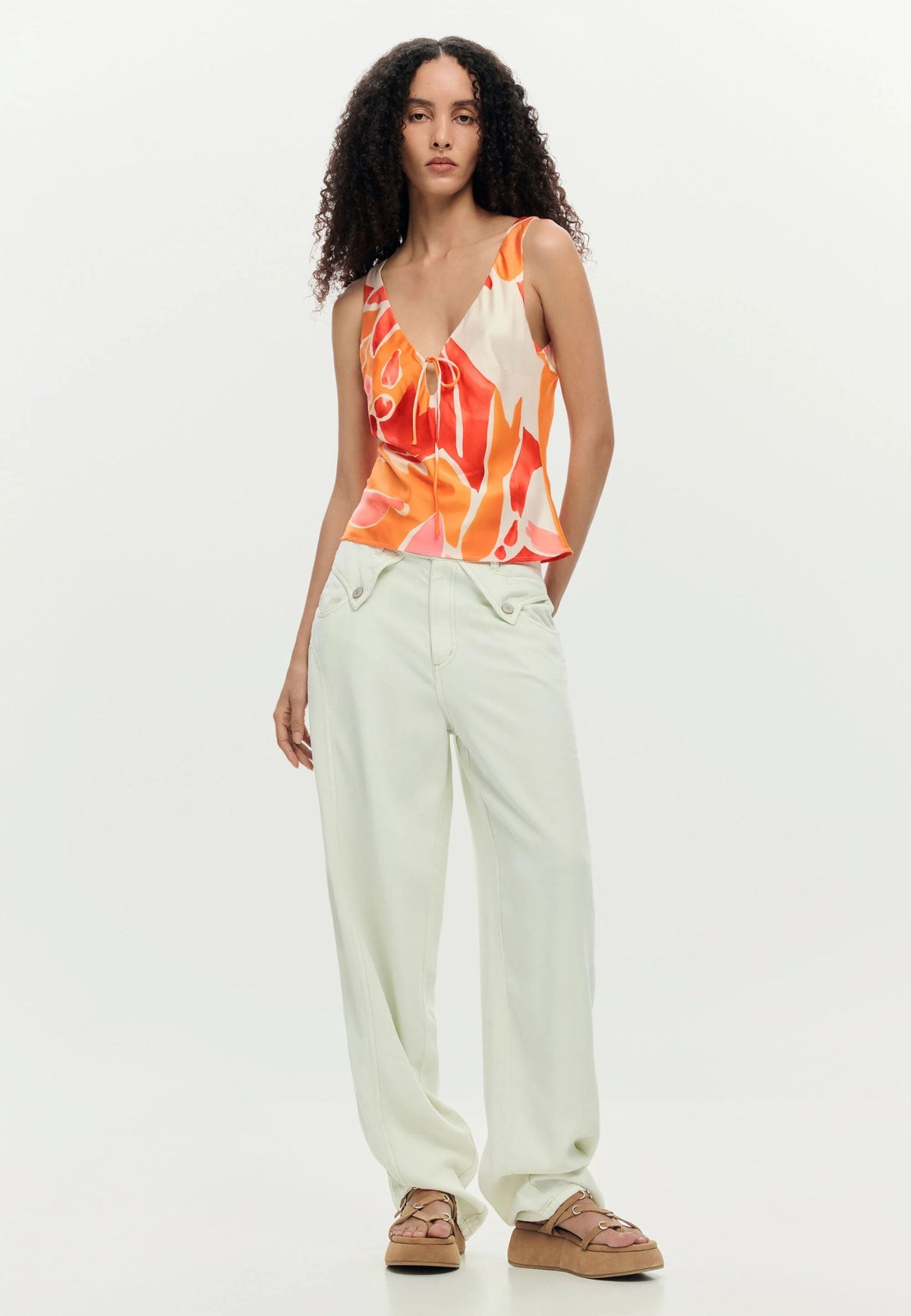 DESIGUAL Women's Orange Top
