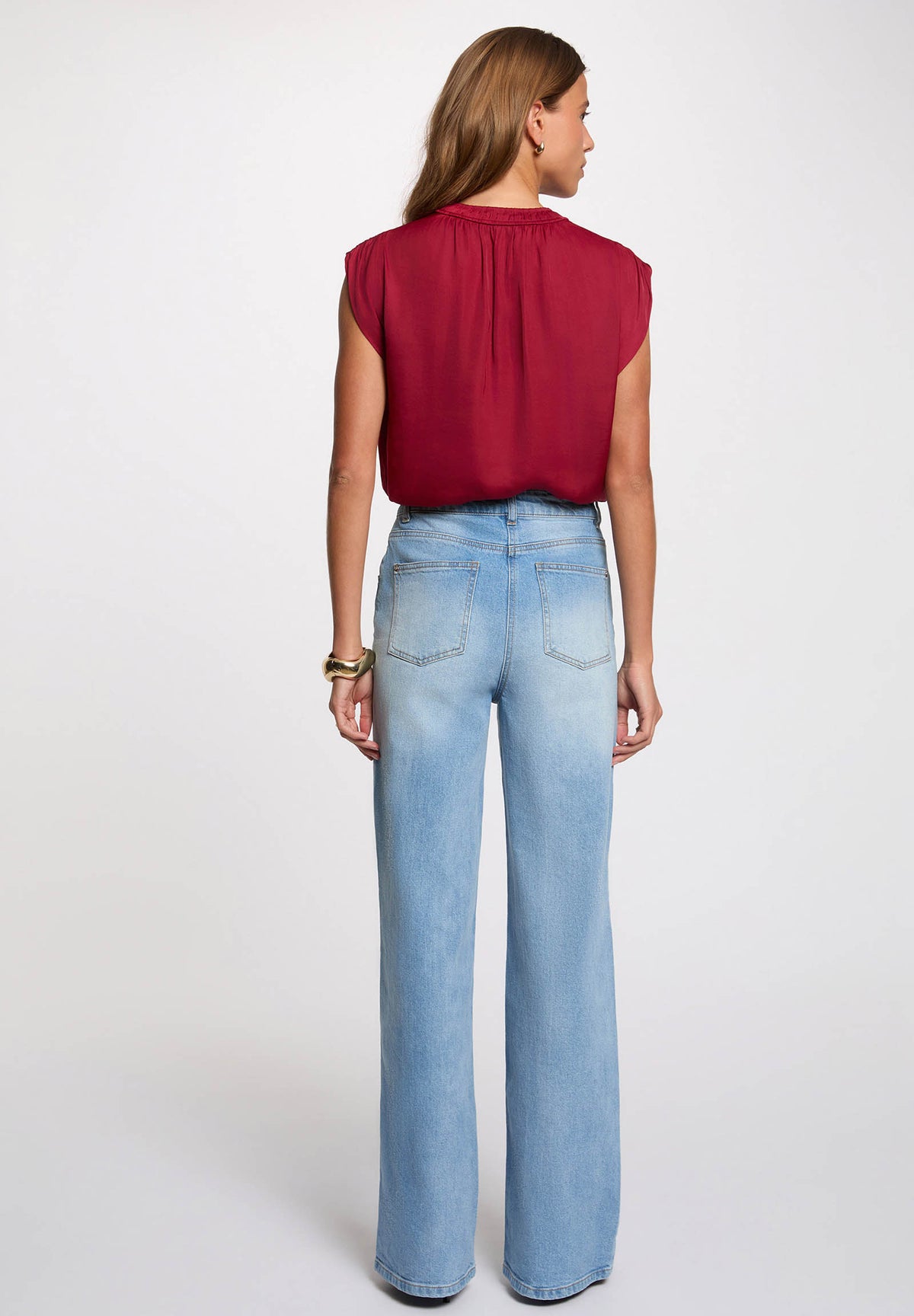 MORGAN DE TOI Women's RUMBA RED Blouse
