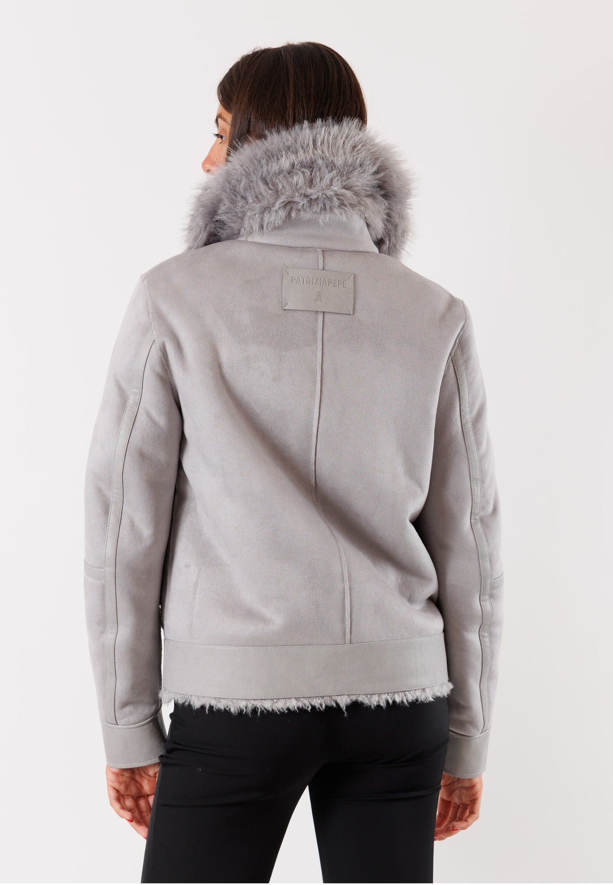 PATRIZIA PEPE Women's Mistery Gray Jacket