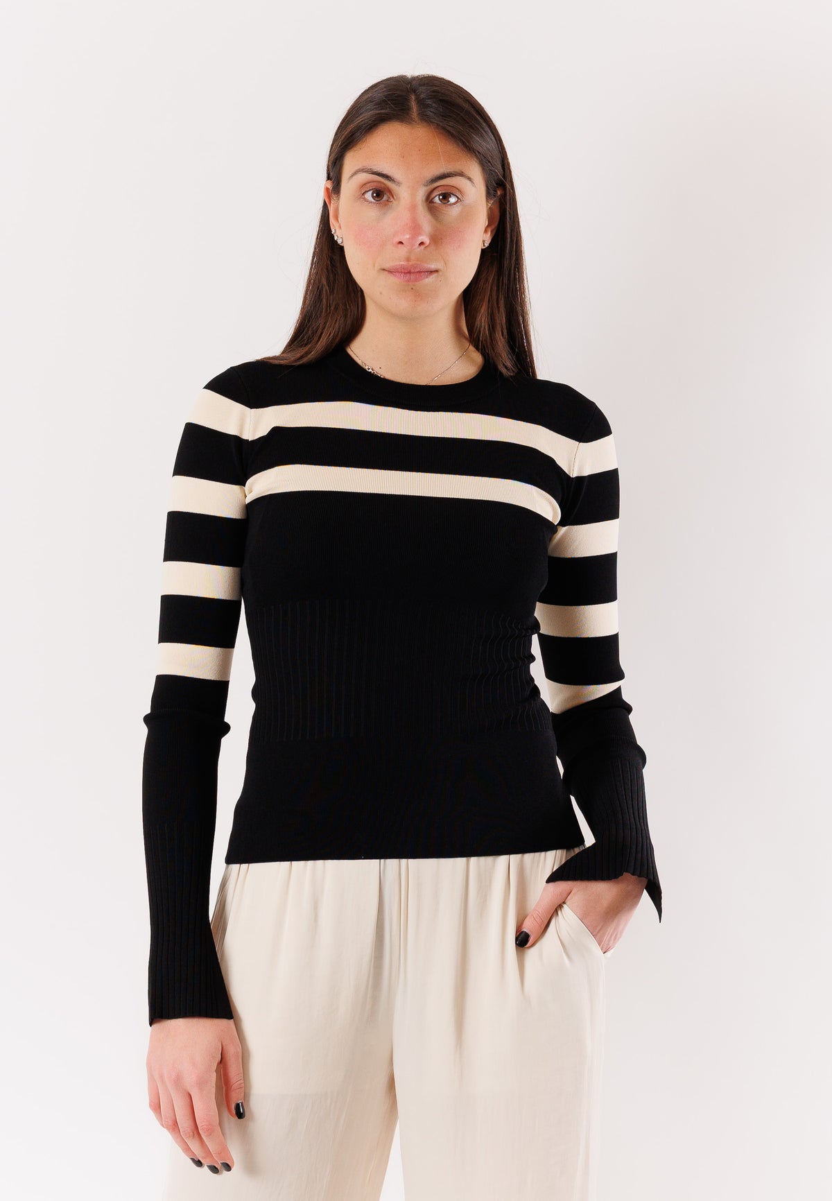 PATRIZIA PEPE Women's Sweater Black-ivory