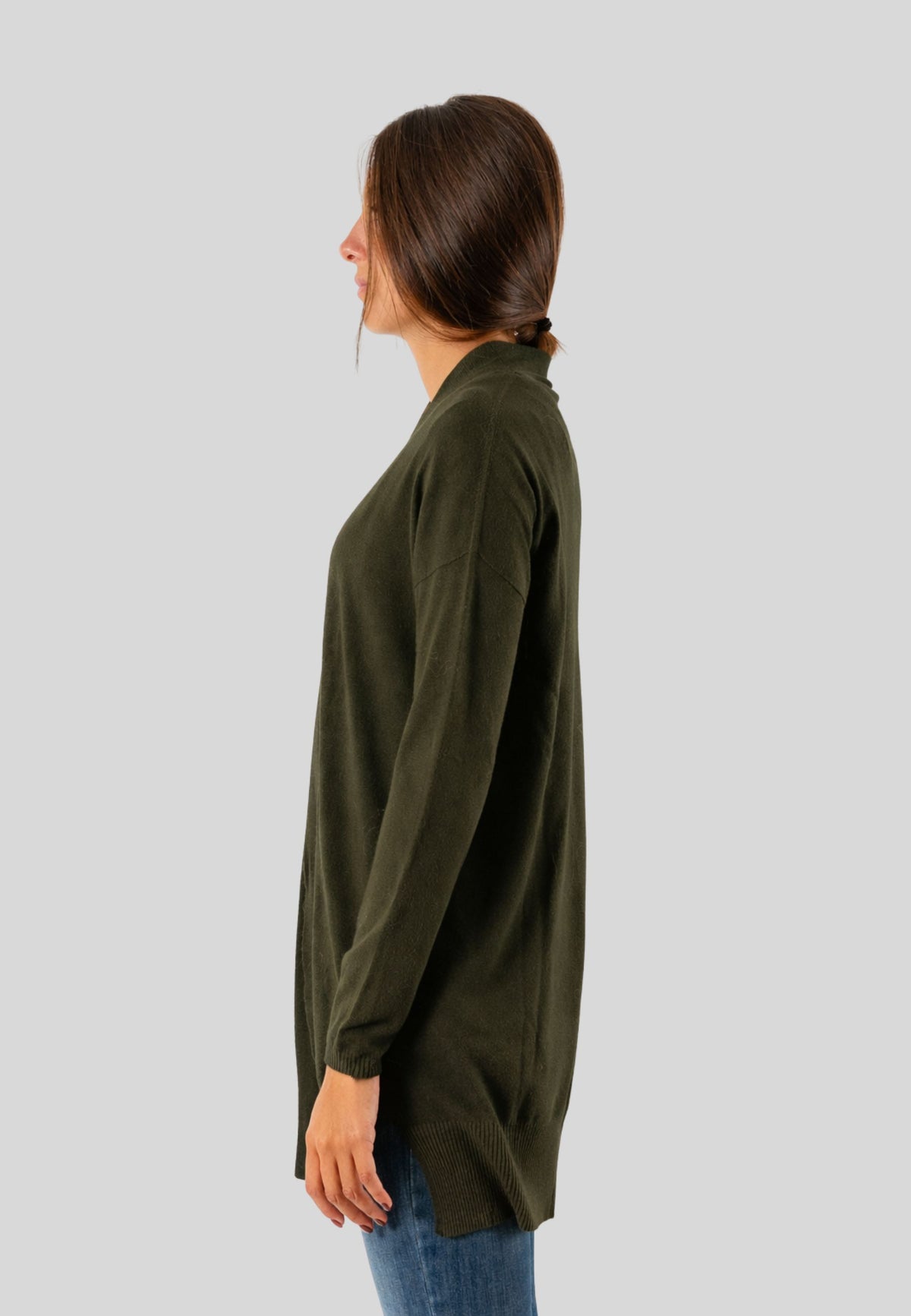 Cardigan donna in viscosa con spacchi 3M0810