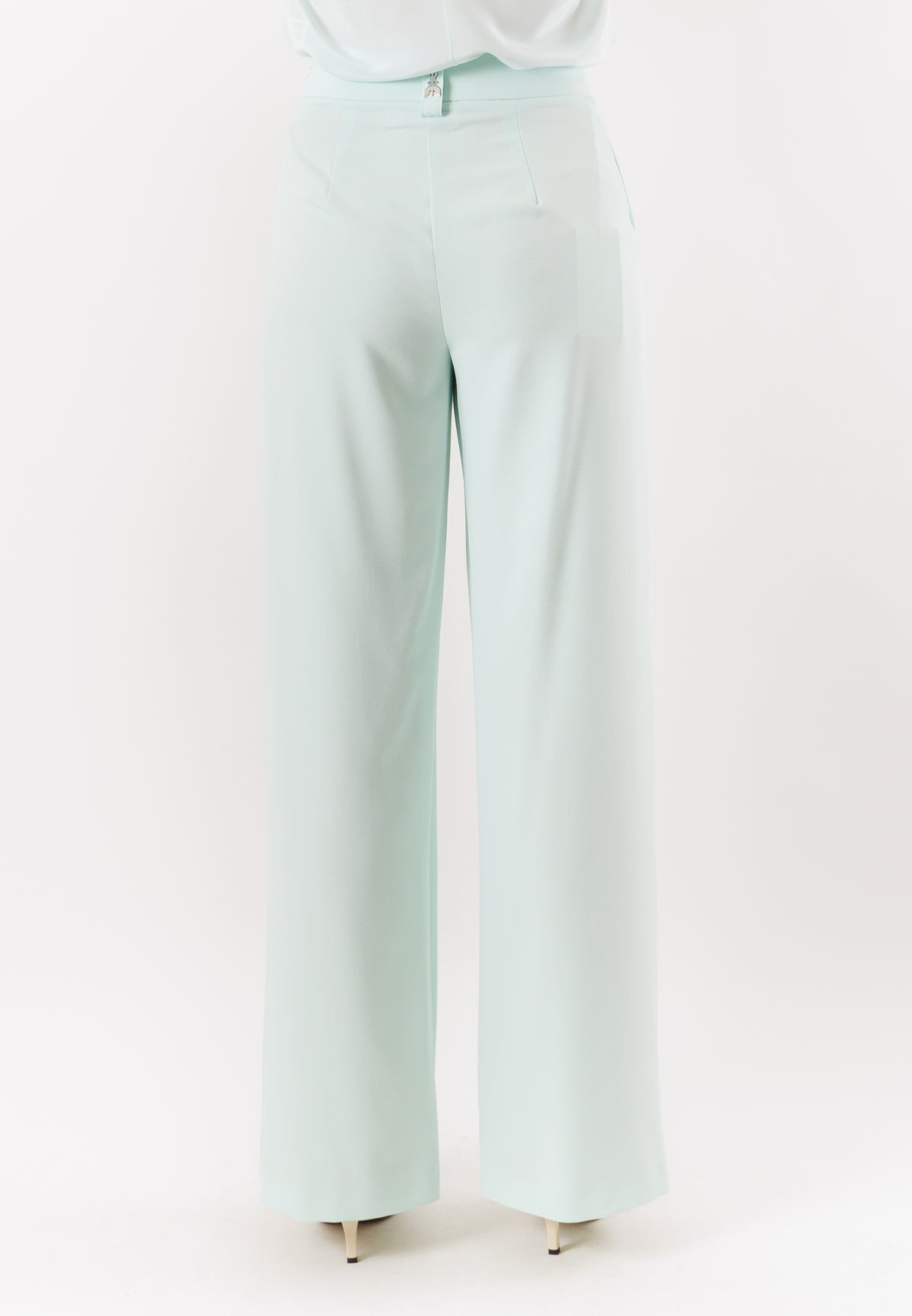 PATRIZIA PEPE Women's Light Aqua Trousers