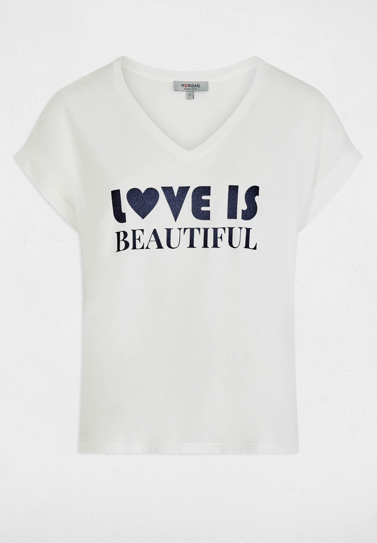 T-shirt MORGAN DE TOI Donna BLANC