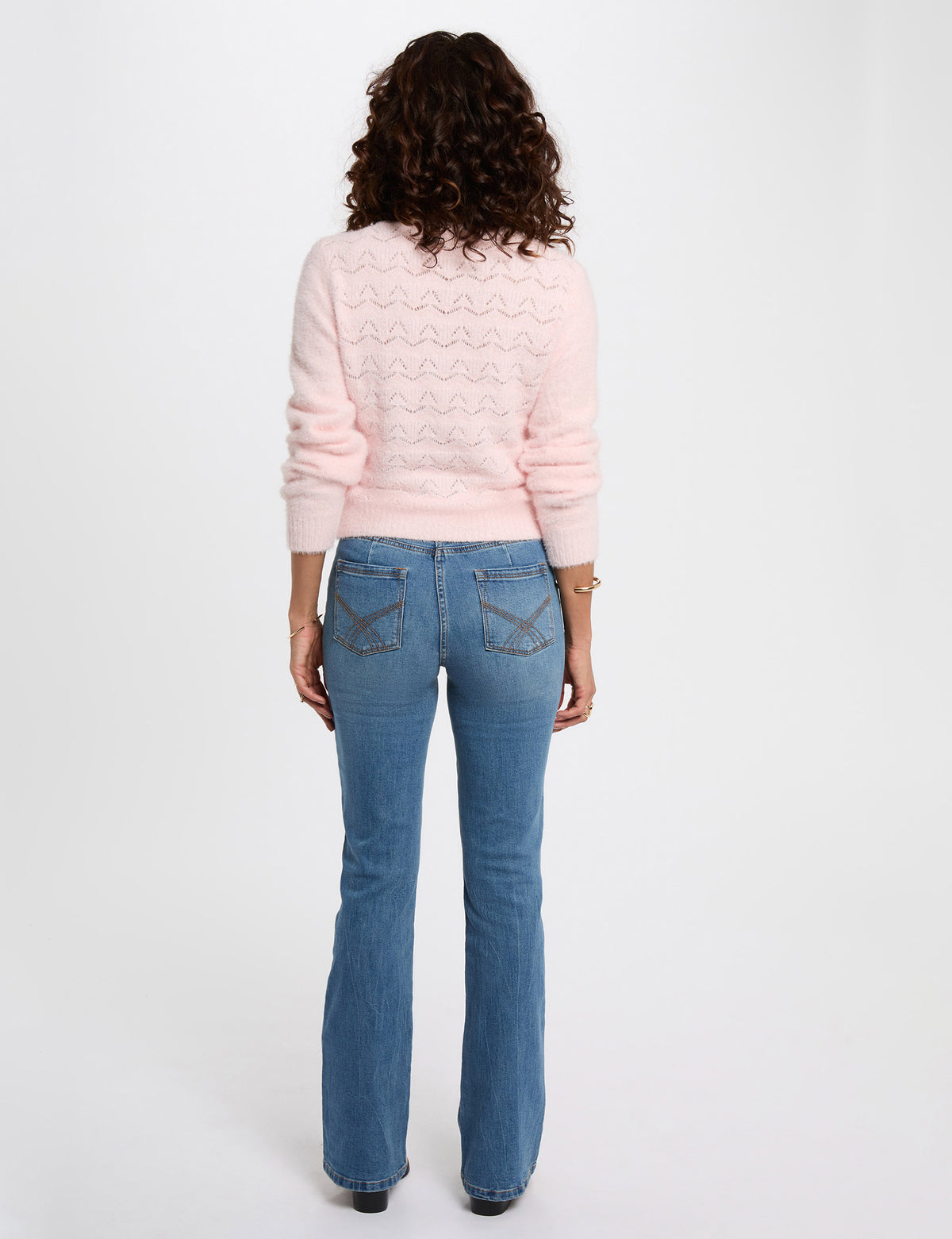 Cardigan con lavorazione traforata MLILY