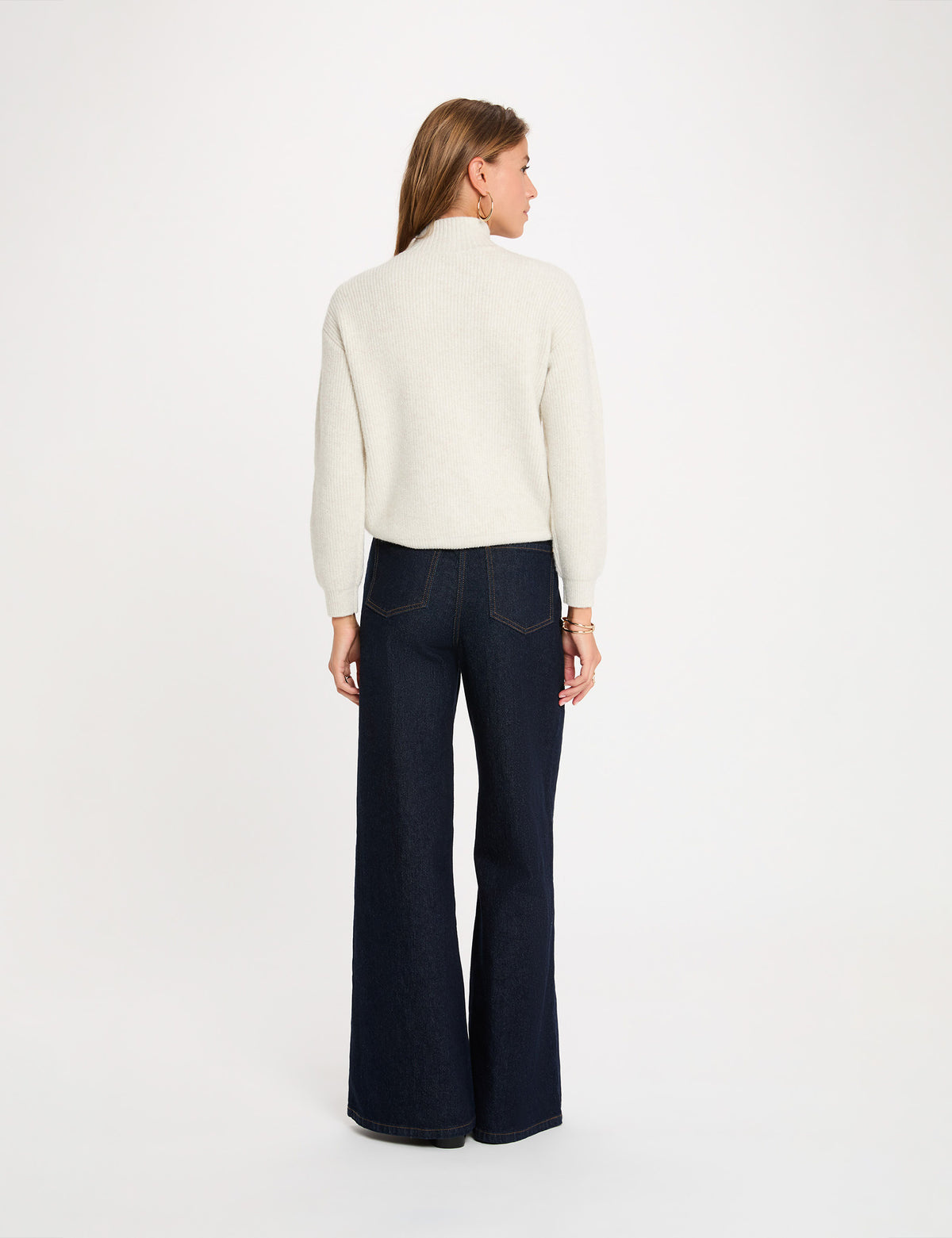 Morgan MSTORE maglia collo alto bottoni