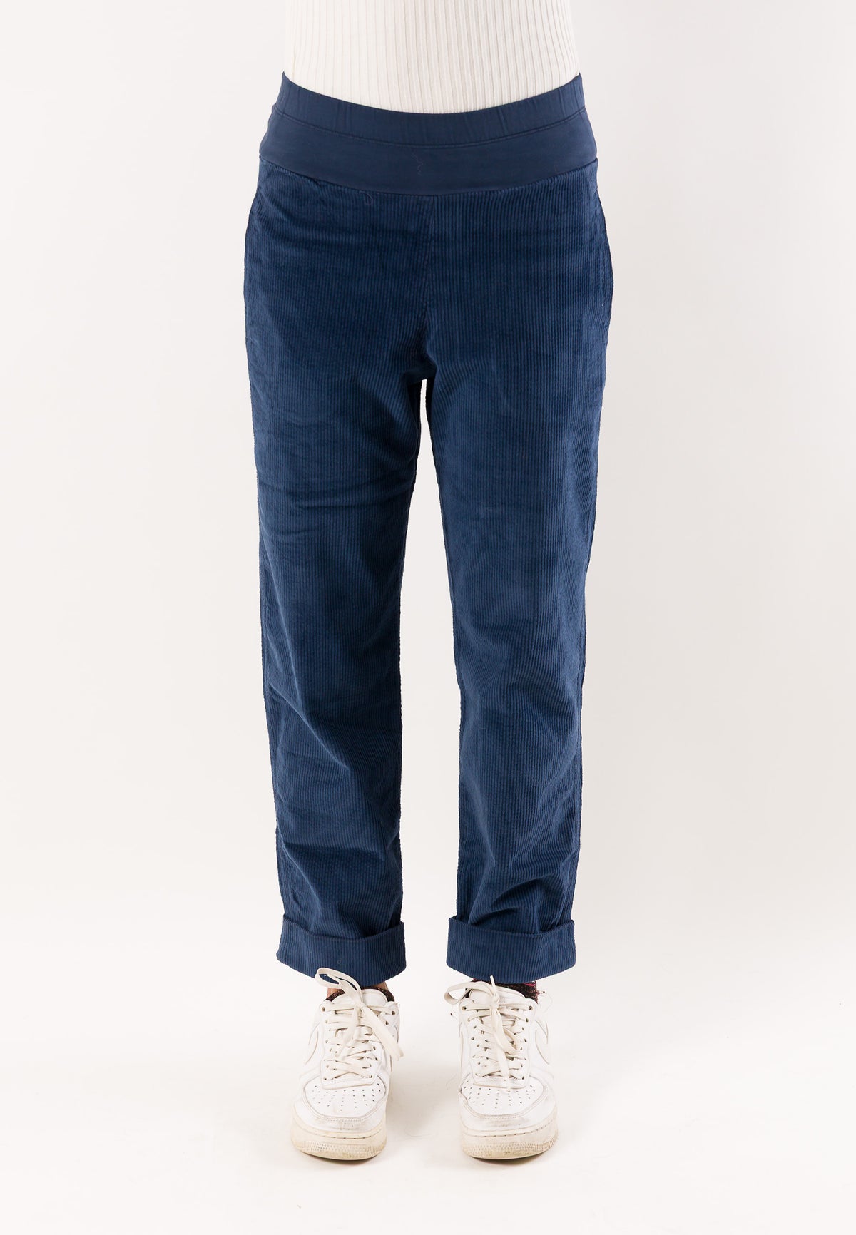 Deha D52365 pantaloni in velluto elasticizzato