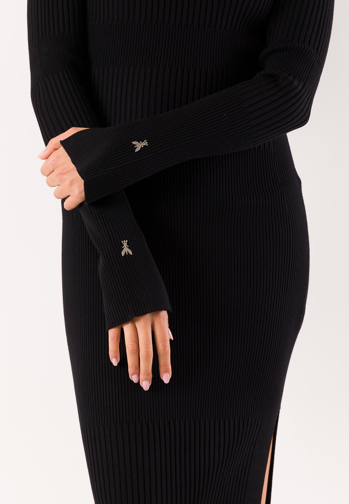 Patrizia Pepe 2A0044 abito midi costine