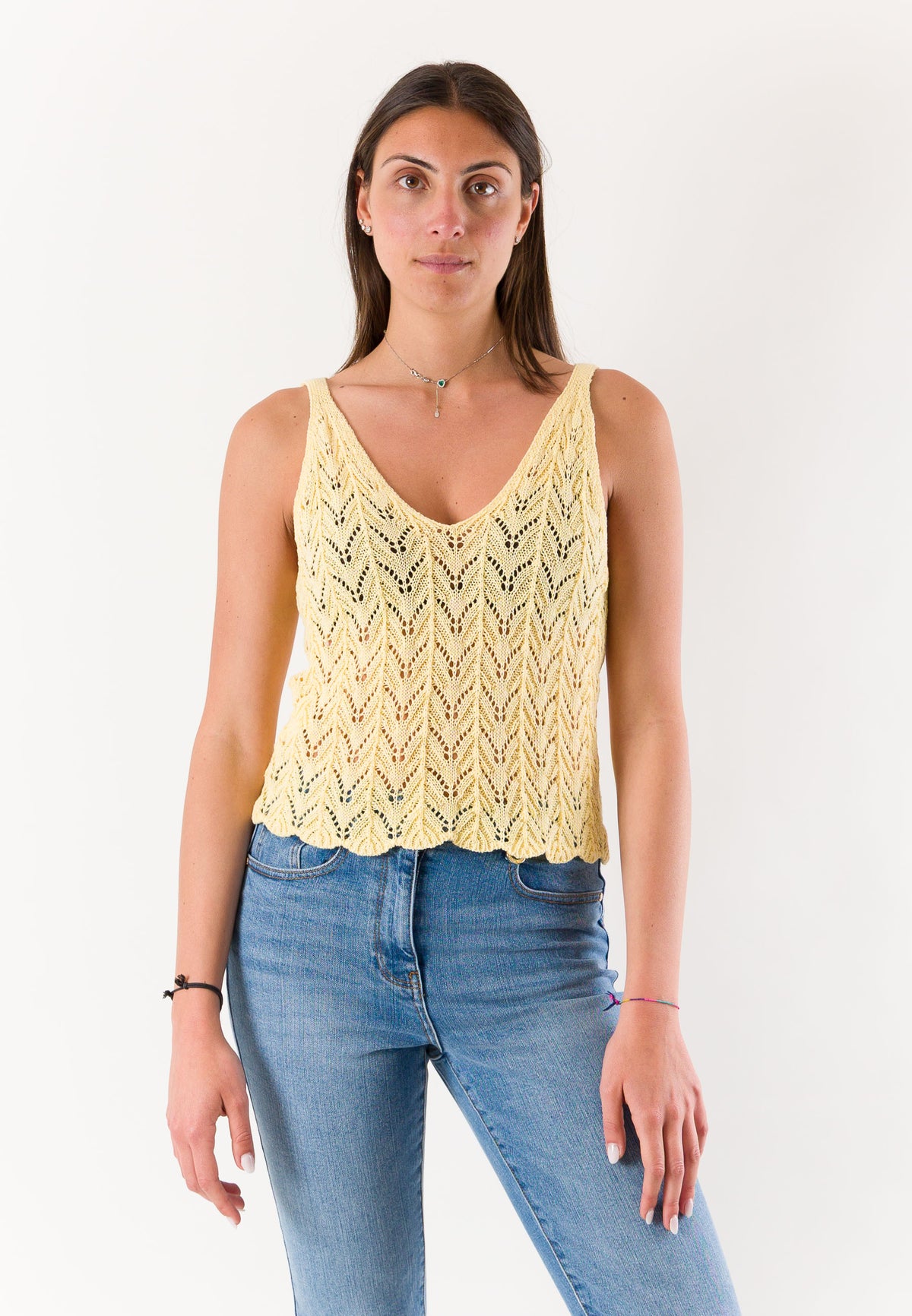 top con ricami  A0783