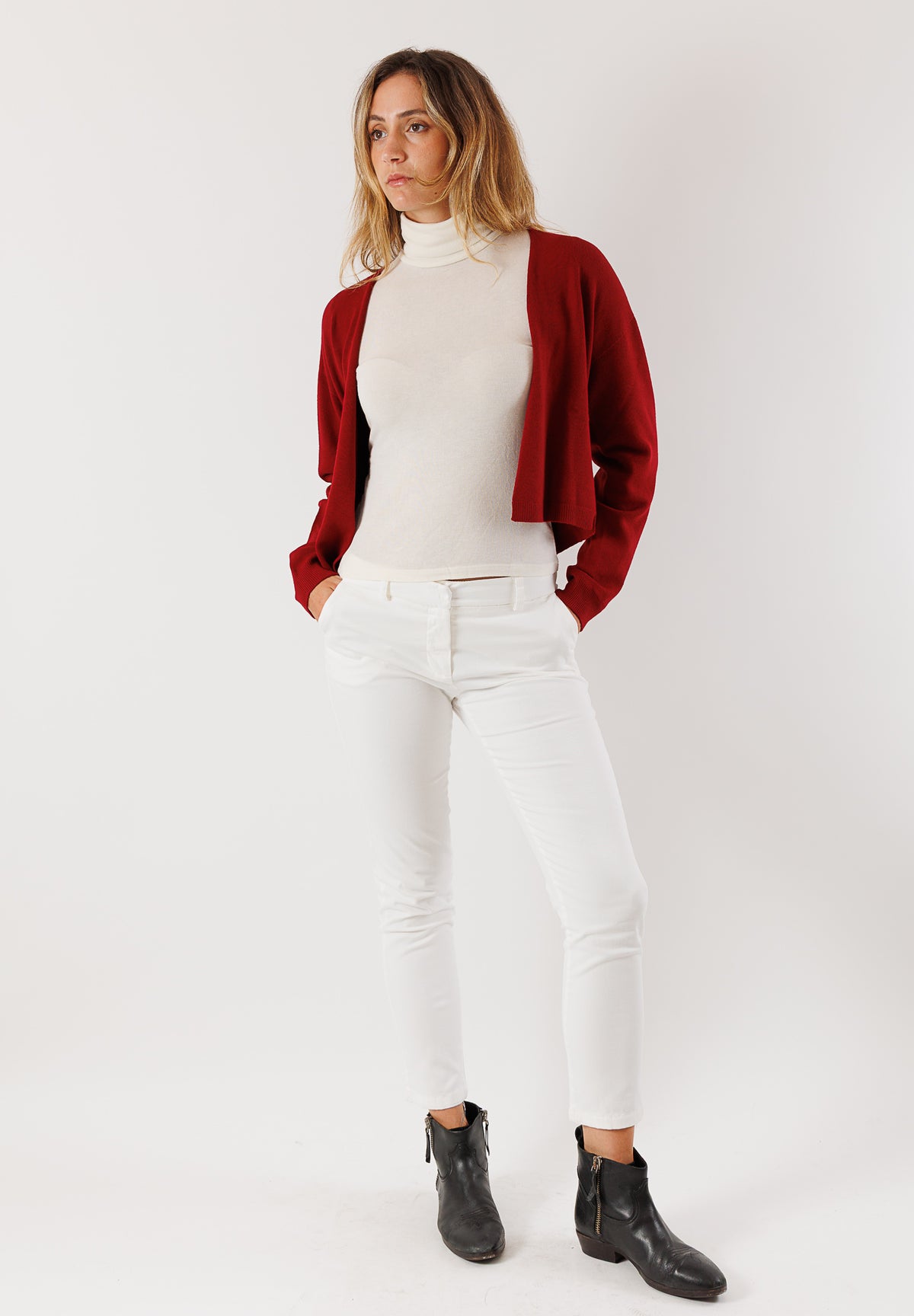 Cardigan corto in maglia leggera 3M0825