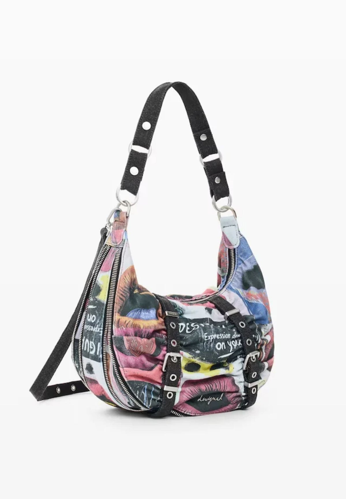 Desigual 26WAXA31 borsa hobo stampa artistica