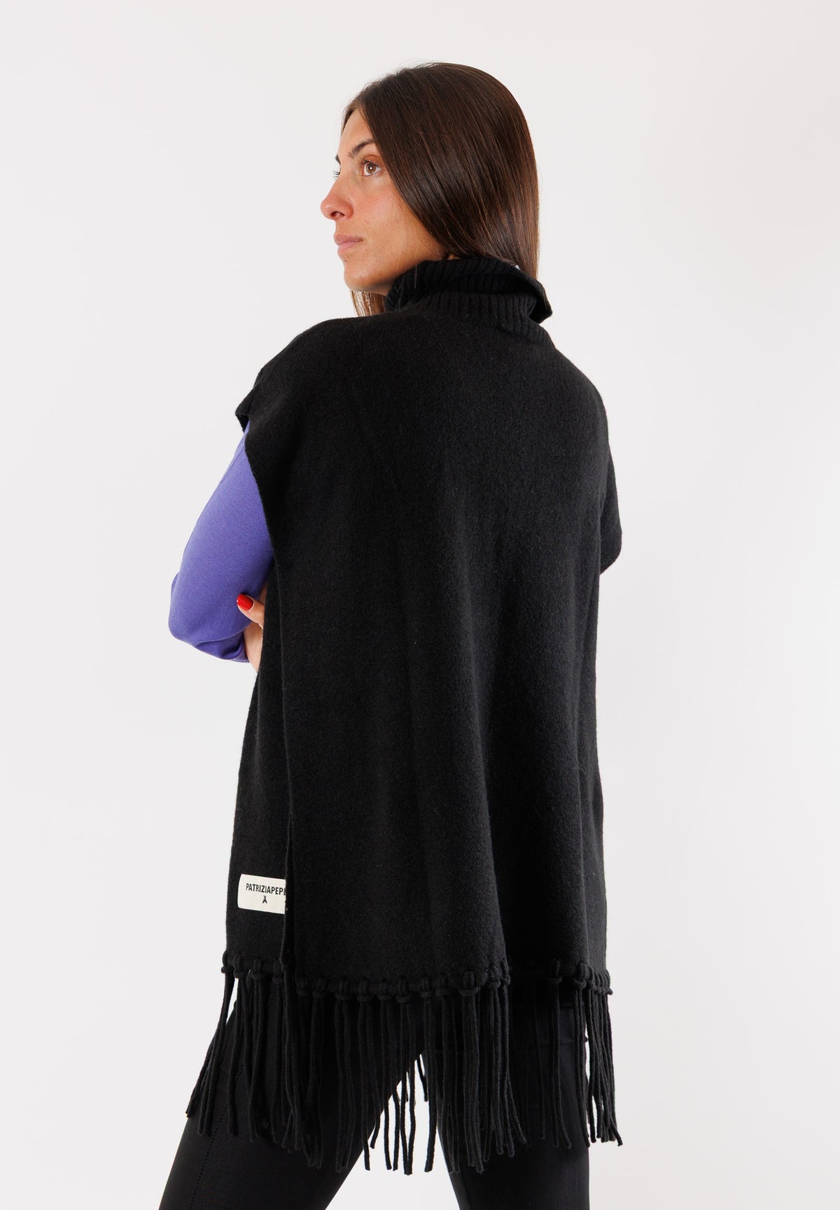 PATRIZIA PEPE Women's Poncho Black