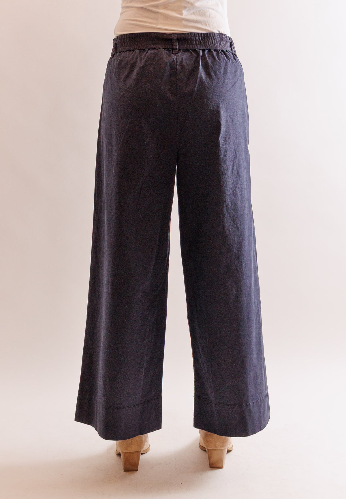 Pantaloni gamba ampia in cotone strech KWC060510