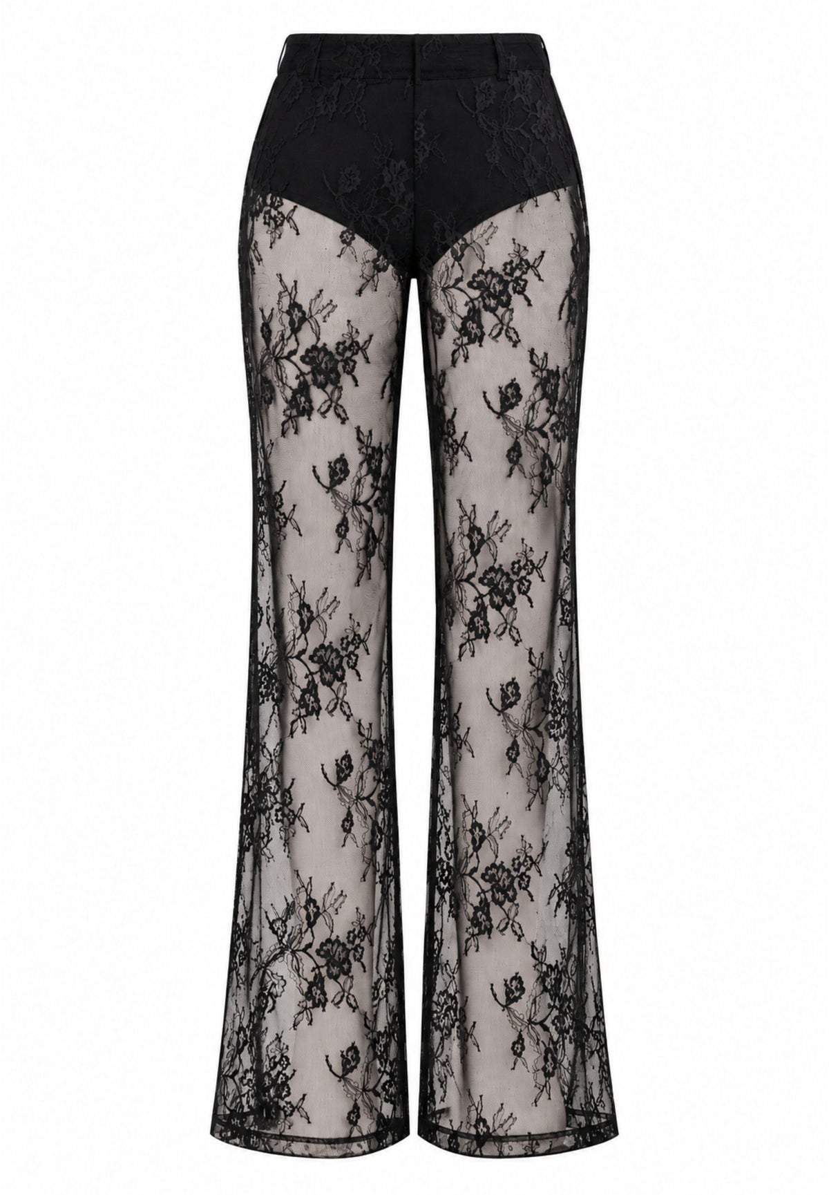 Pantaloni in pizzo trasparente 8P0483