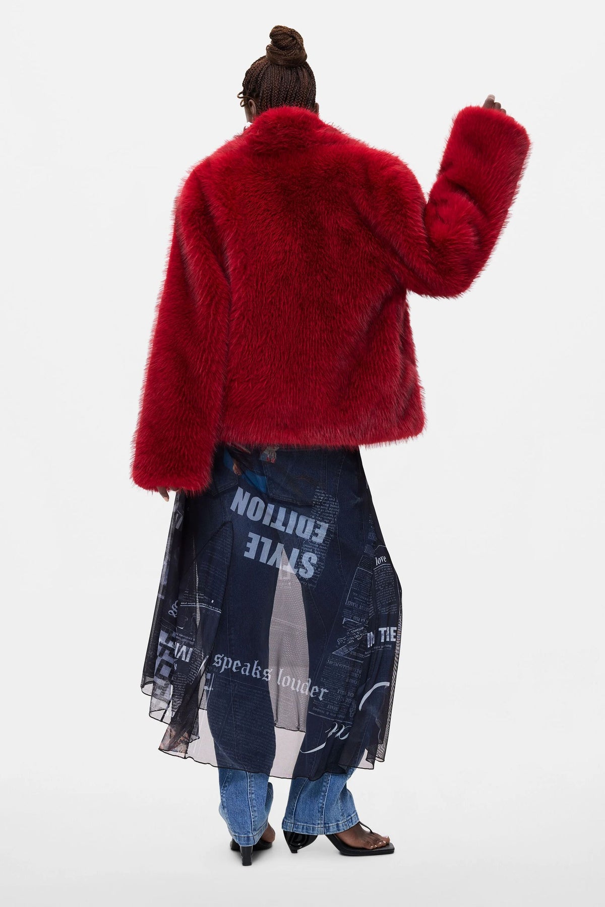 cappotto corto in pelliccia 26WWEW553029