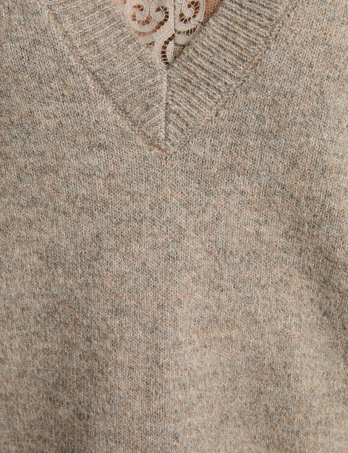 Morgan MALICE maglia pizzo effetto layering
