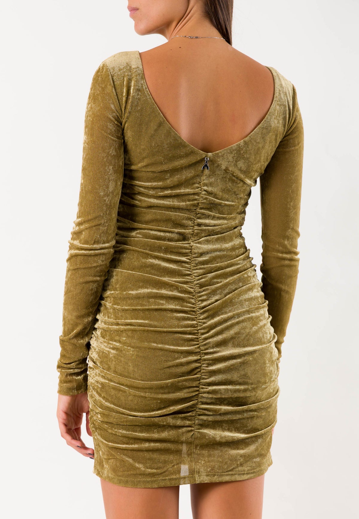 Patrizia Pepe 2A0017 abito drappeggiato velluto