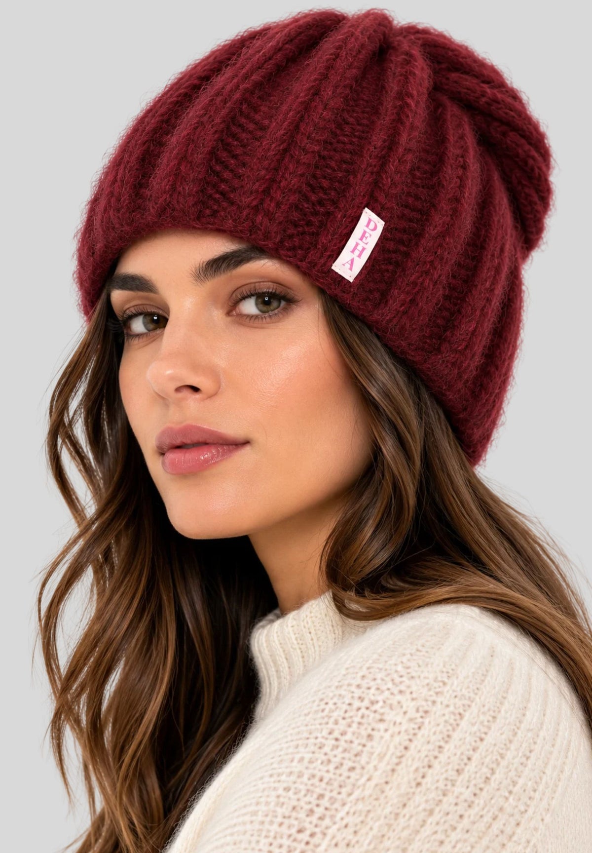 Cappello Donna DEHA in Maglia Morbida – Cherry Red D5291166230