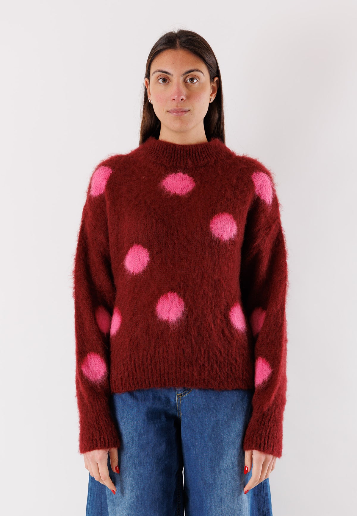 Maglia girocollo pois 3M1115NI
