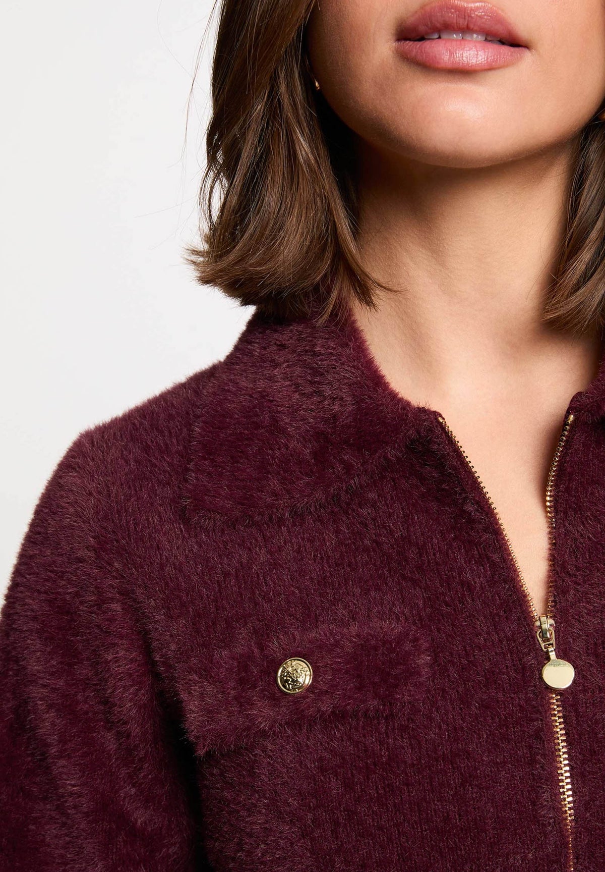 MORGAN DE TOI Women's Cardigan PLUM