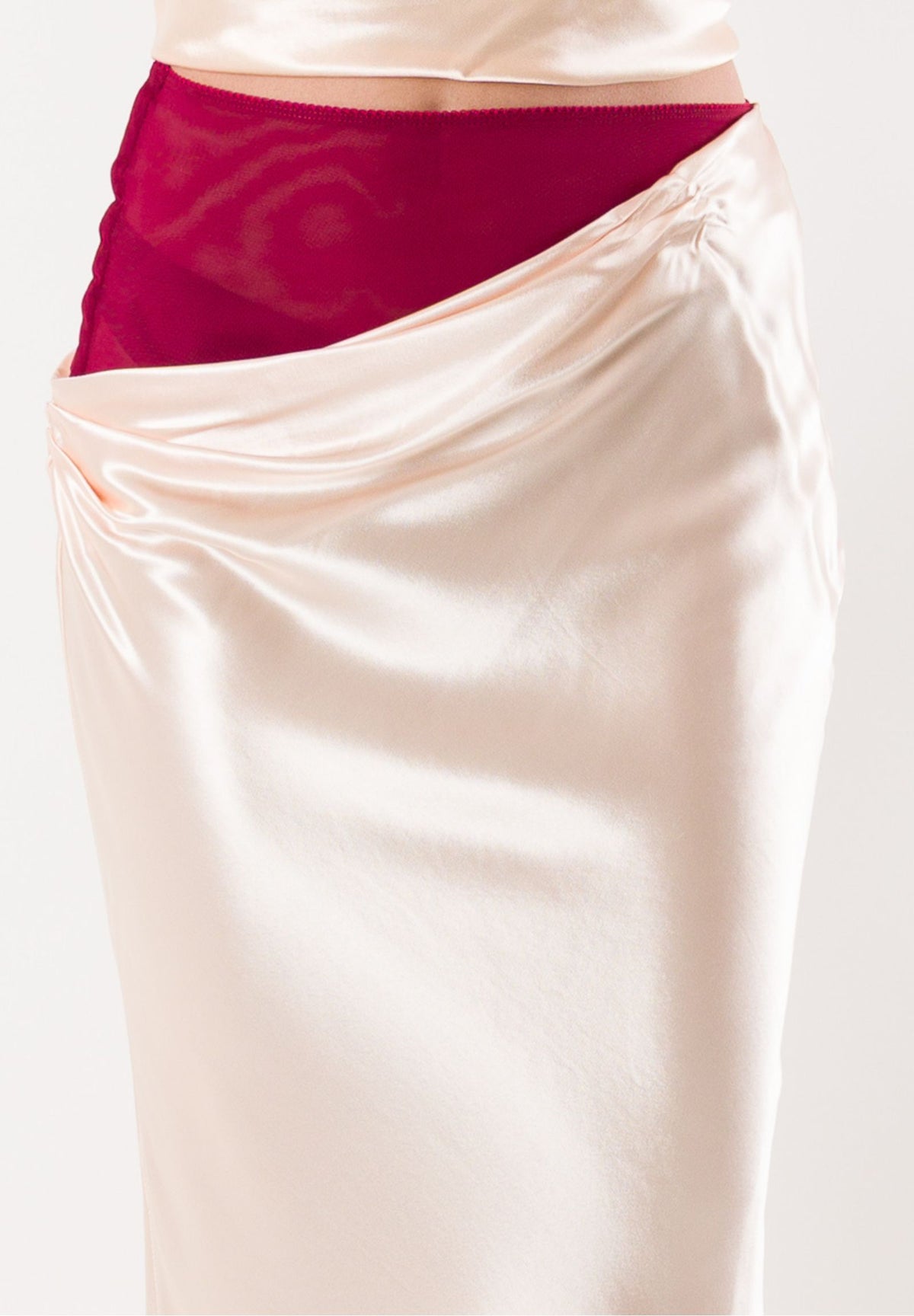 PATRIZIA PEPE Women's Silky Nude Skirt