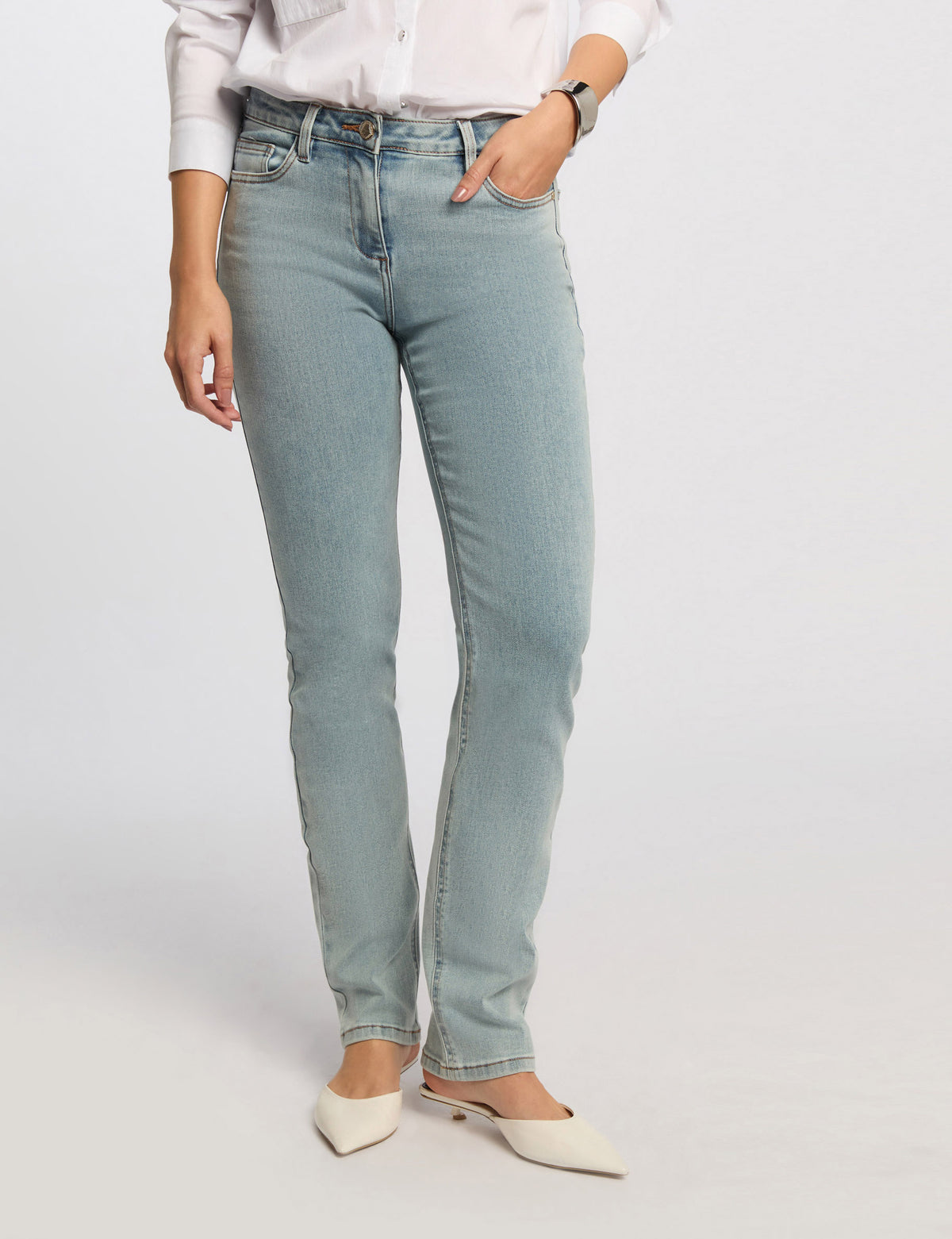Jeans slim con vita regolare PDROIT ( TAGLIE FRANCESI )