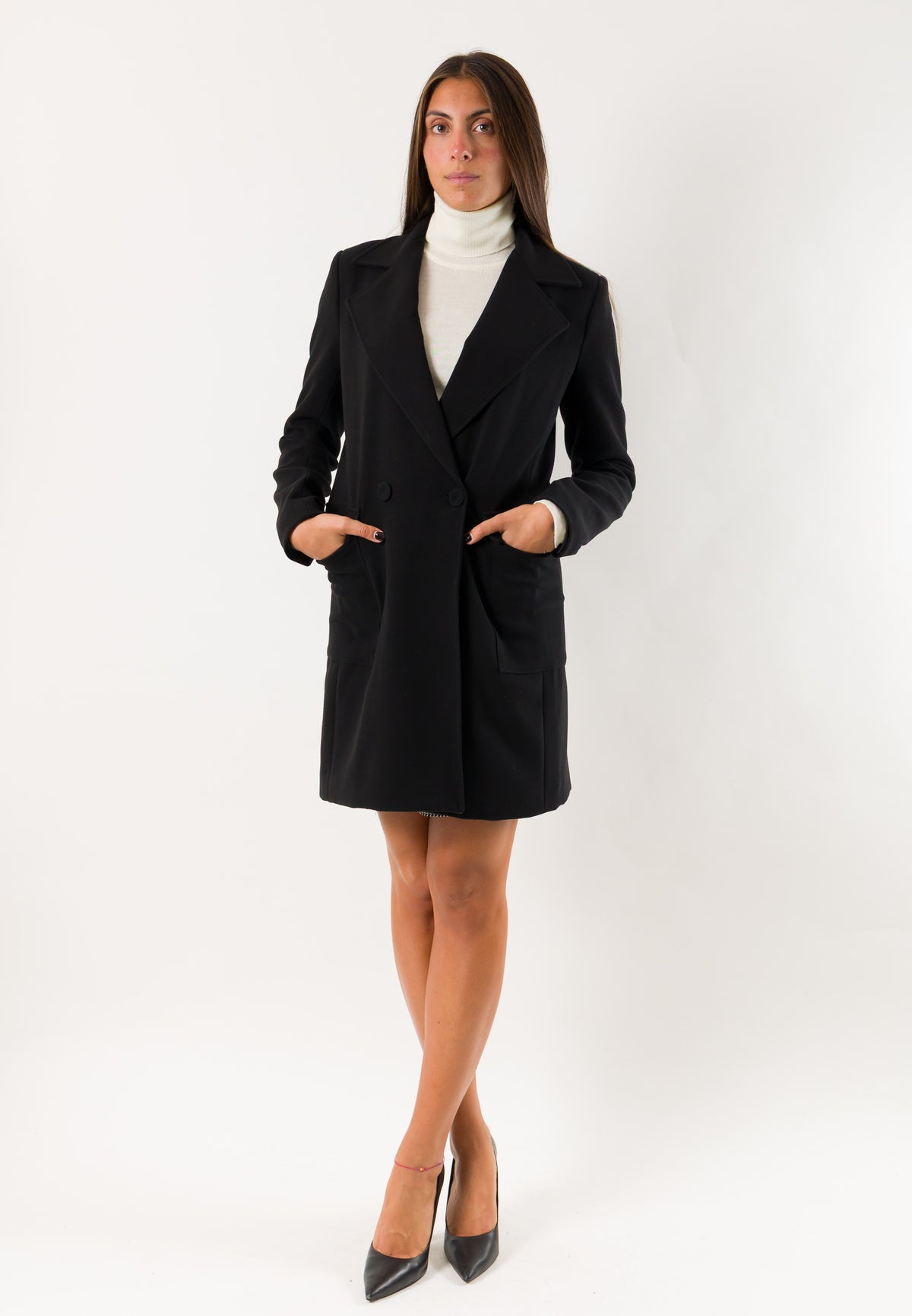 Mesange AI26690 cappotto doppiopetto elegante