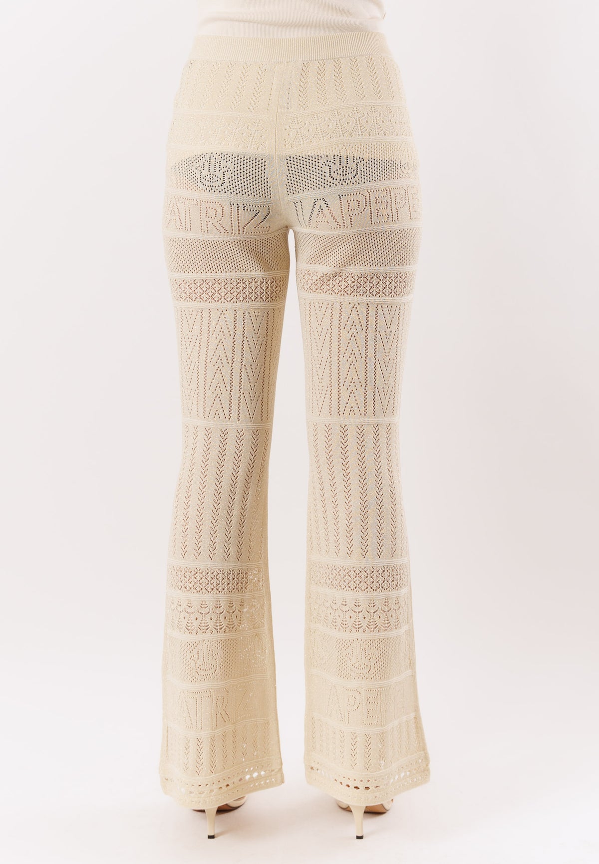 Pantaloni PATRIZIA PEPE Donna Summer cream lurex
