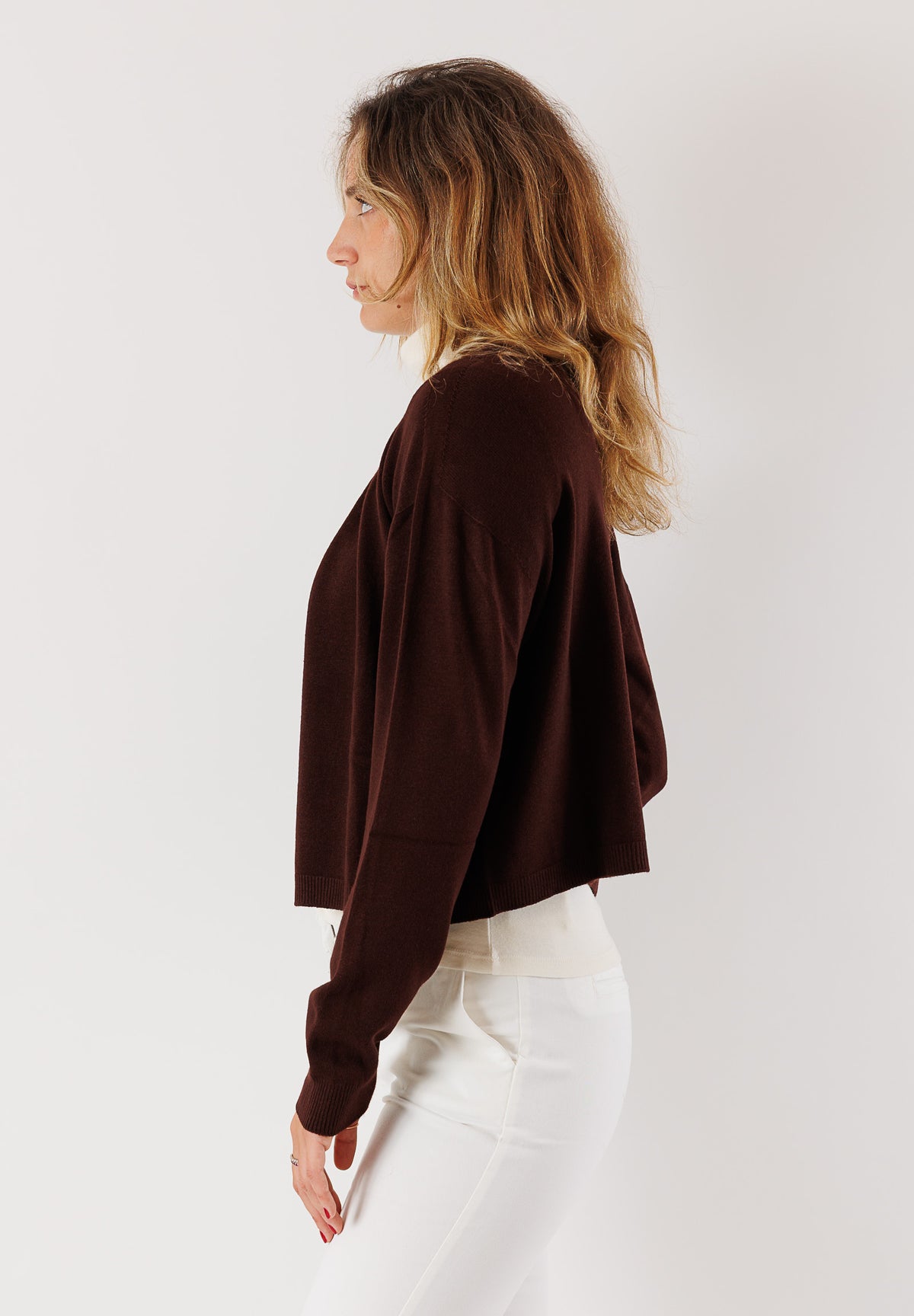 Cardigan KONTATTO Donna MOGANO-BURGUNDI