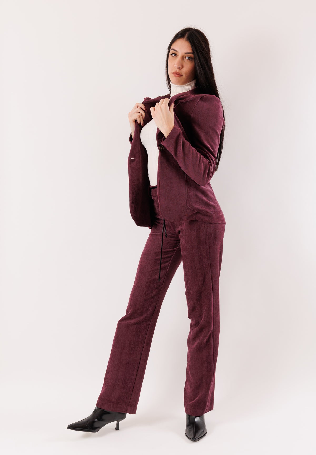 AI25656BORDEAUX - Trousers - MESANGE