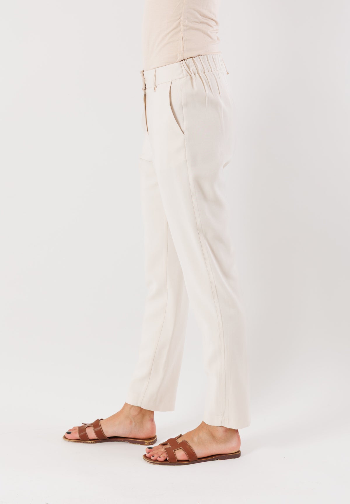 PE25219GESSO - Trousers - MESANGE