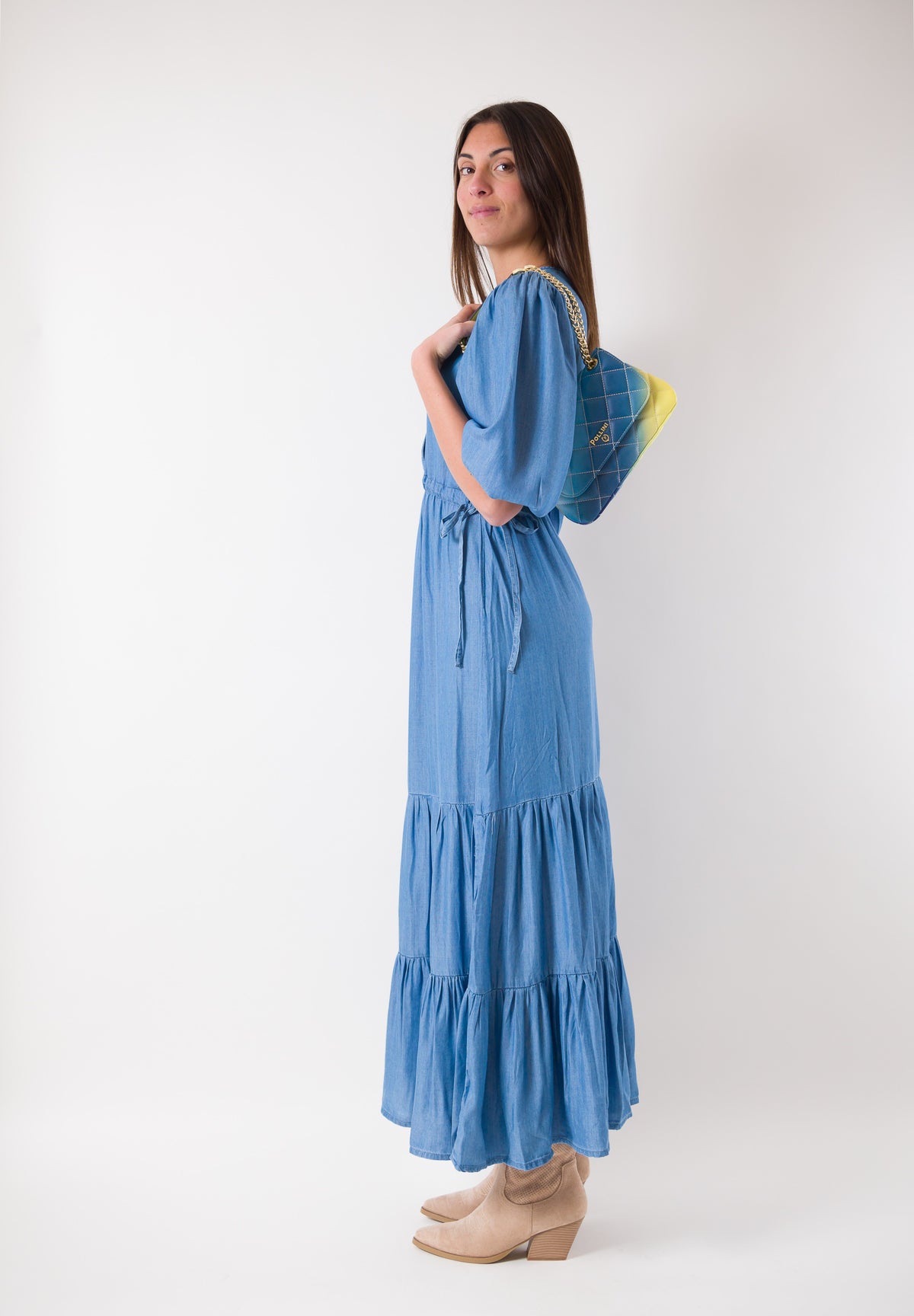 Abito lungo denim Z466CE