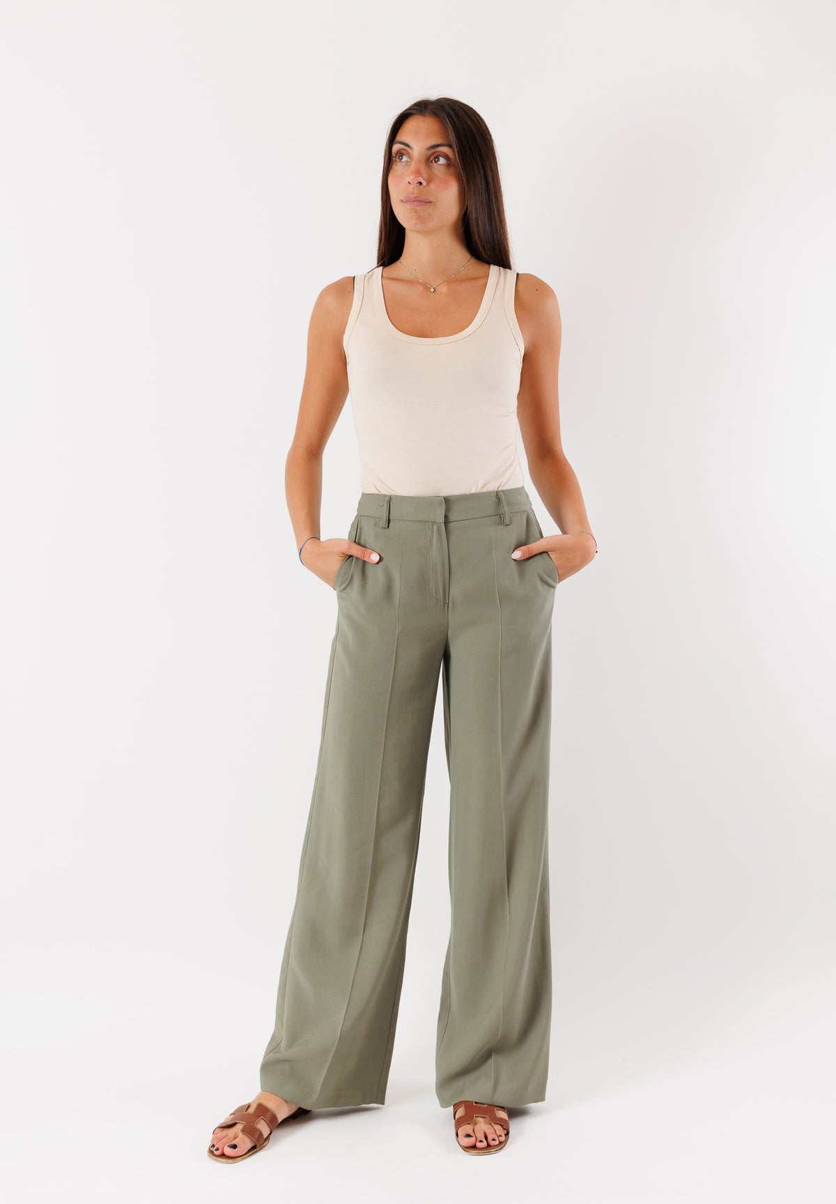 PE25050MILITARY - Trousers - MESANGE