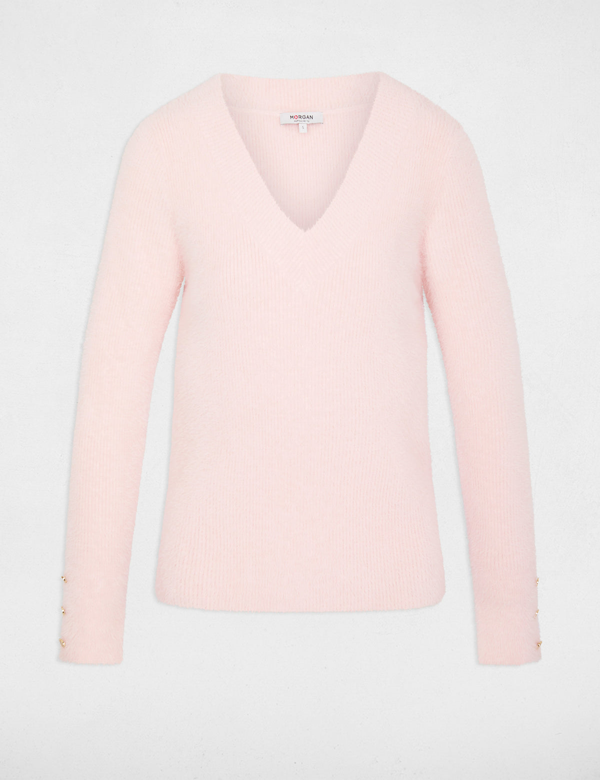 Morgan De Toi MLISA maglia costine scollo V