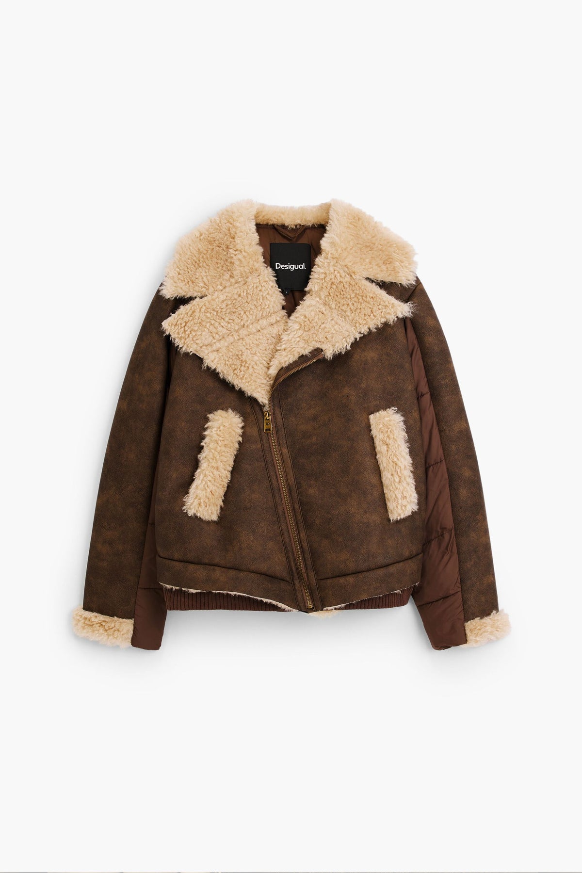 cappotto double face in pelliccia di agnellino 26WWEW596035