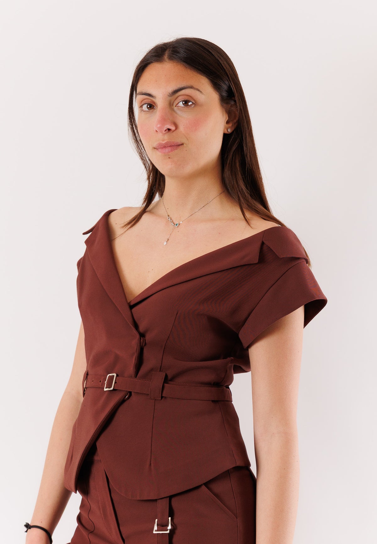 PATRIZIA PEPE Women's Jacket Wood Brown