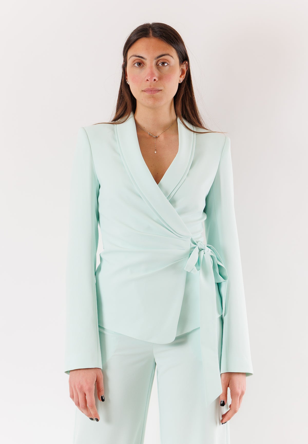 PATRIZIA PEPE Women's Light Aqua Jacket