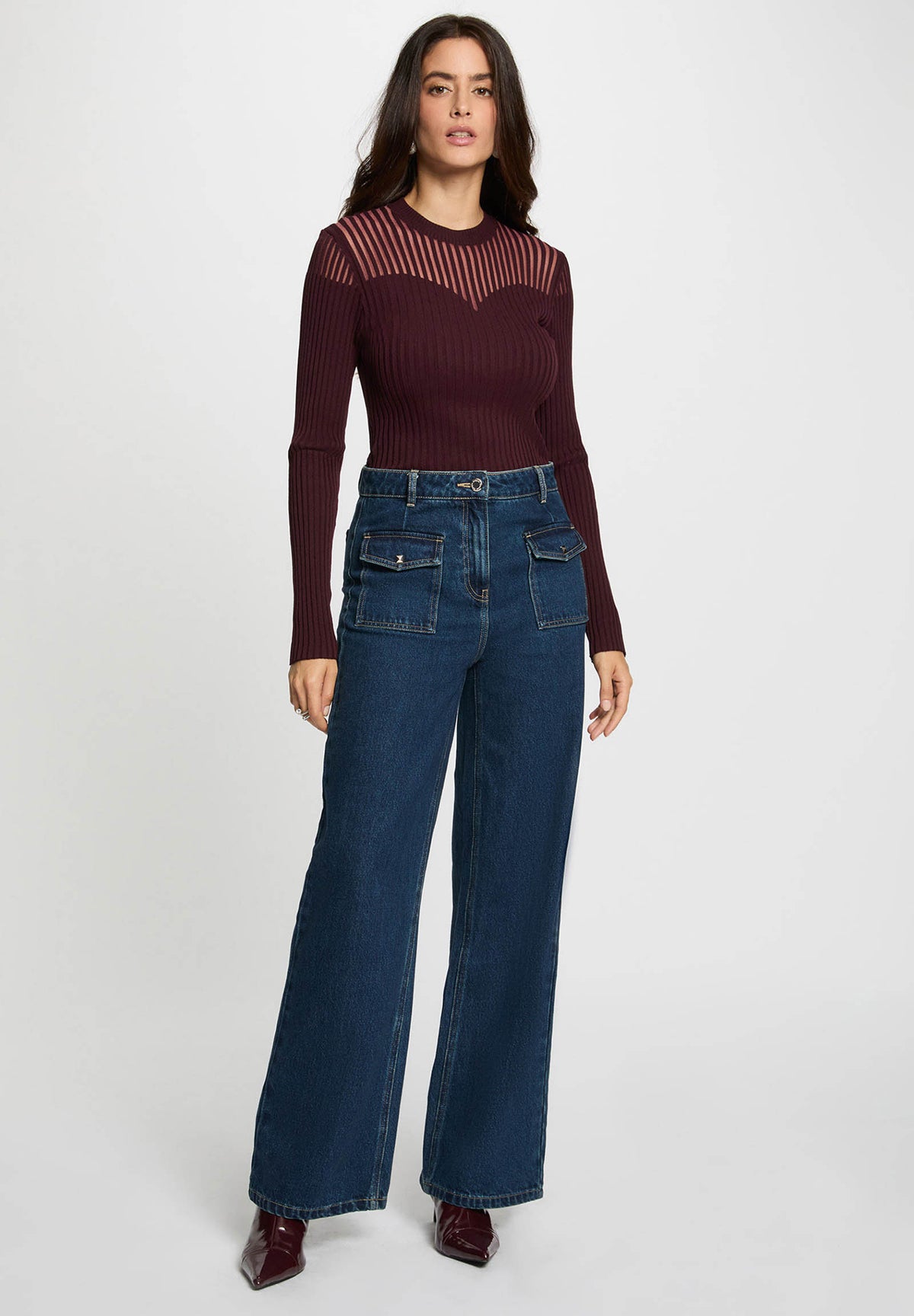 MORGAN DE TOI Women's Sweater PRUNE