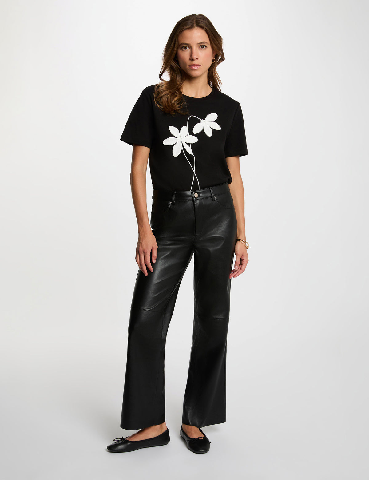 Pantaloni bootcut in similpelle PEMPER ( TAGLIE FRANCESI )