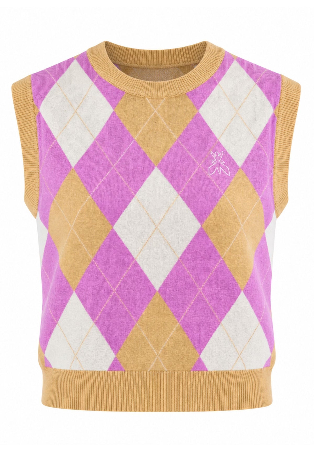 PATRIZIA PEPE Women's ANOMALY BEIGE CHECK Sweater