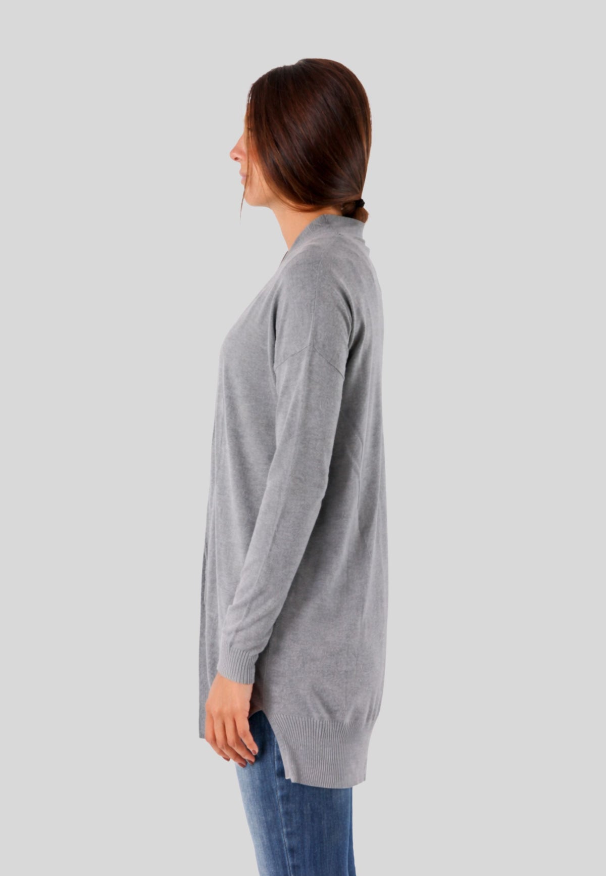 Cardigan donna in viscosa con spacchi 3M0810