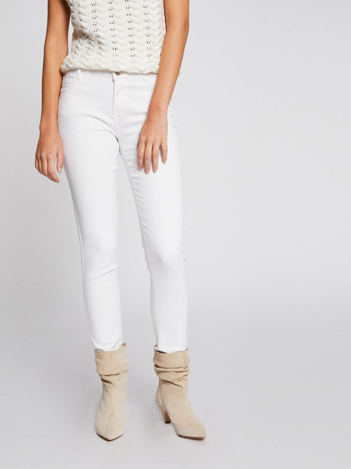 PETRA1OFF WHITE - Trousers - MORGAN DE TOI