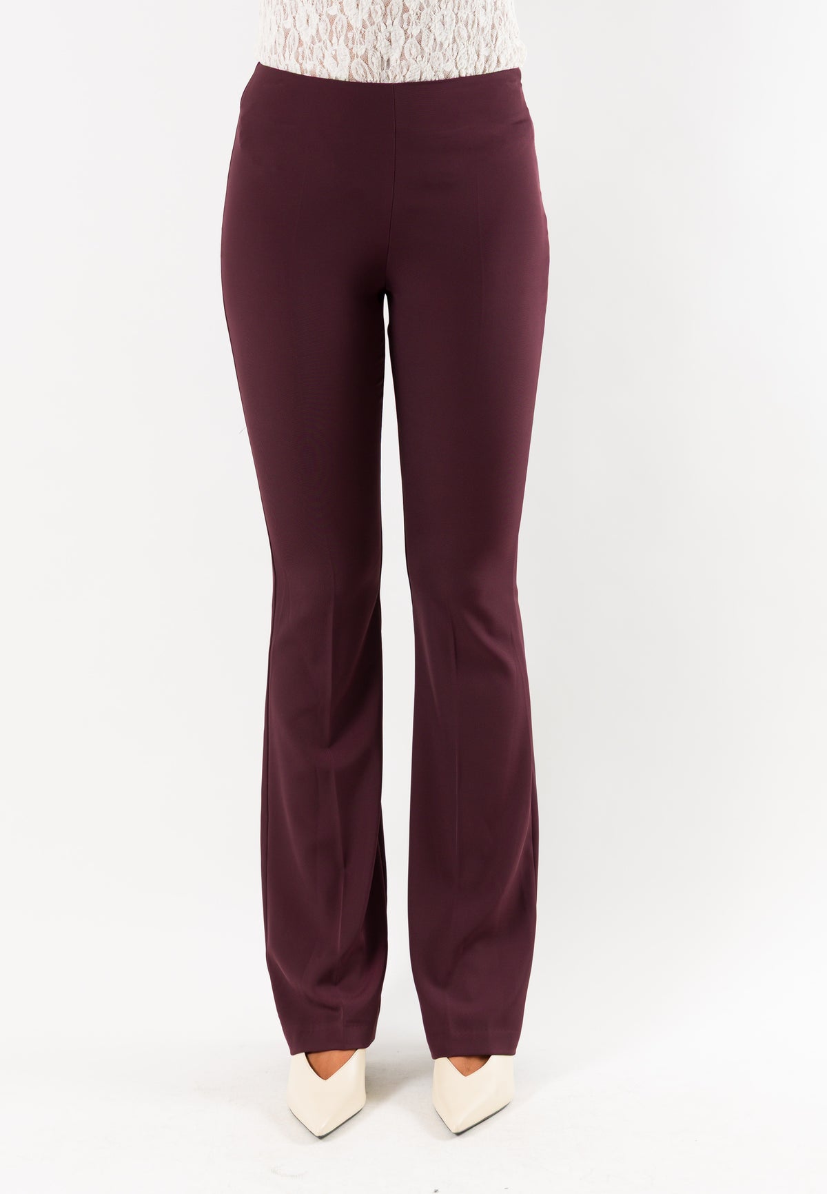 Pantaloni flare elasticizzati donna AI26531