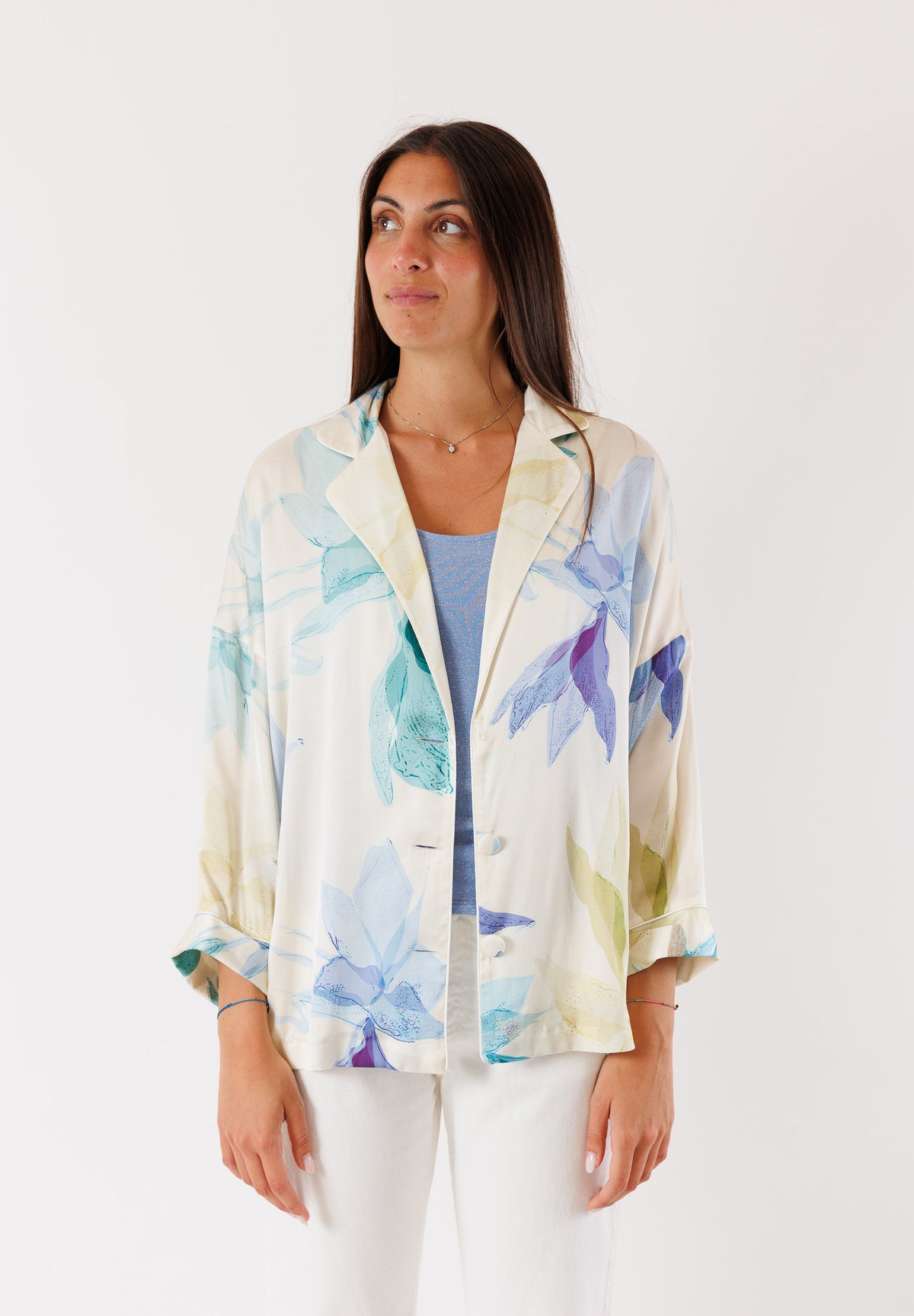 Giacca KONTATTO Donna Fiori ecru