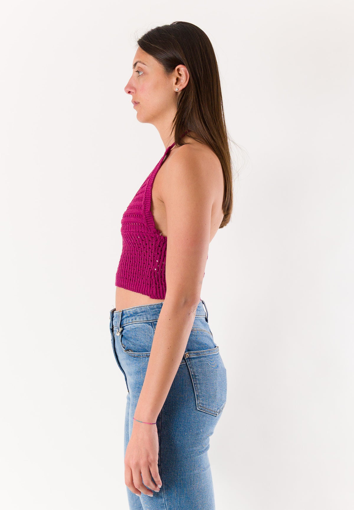 top corto con ricami A24183