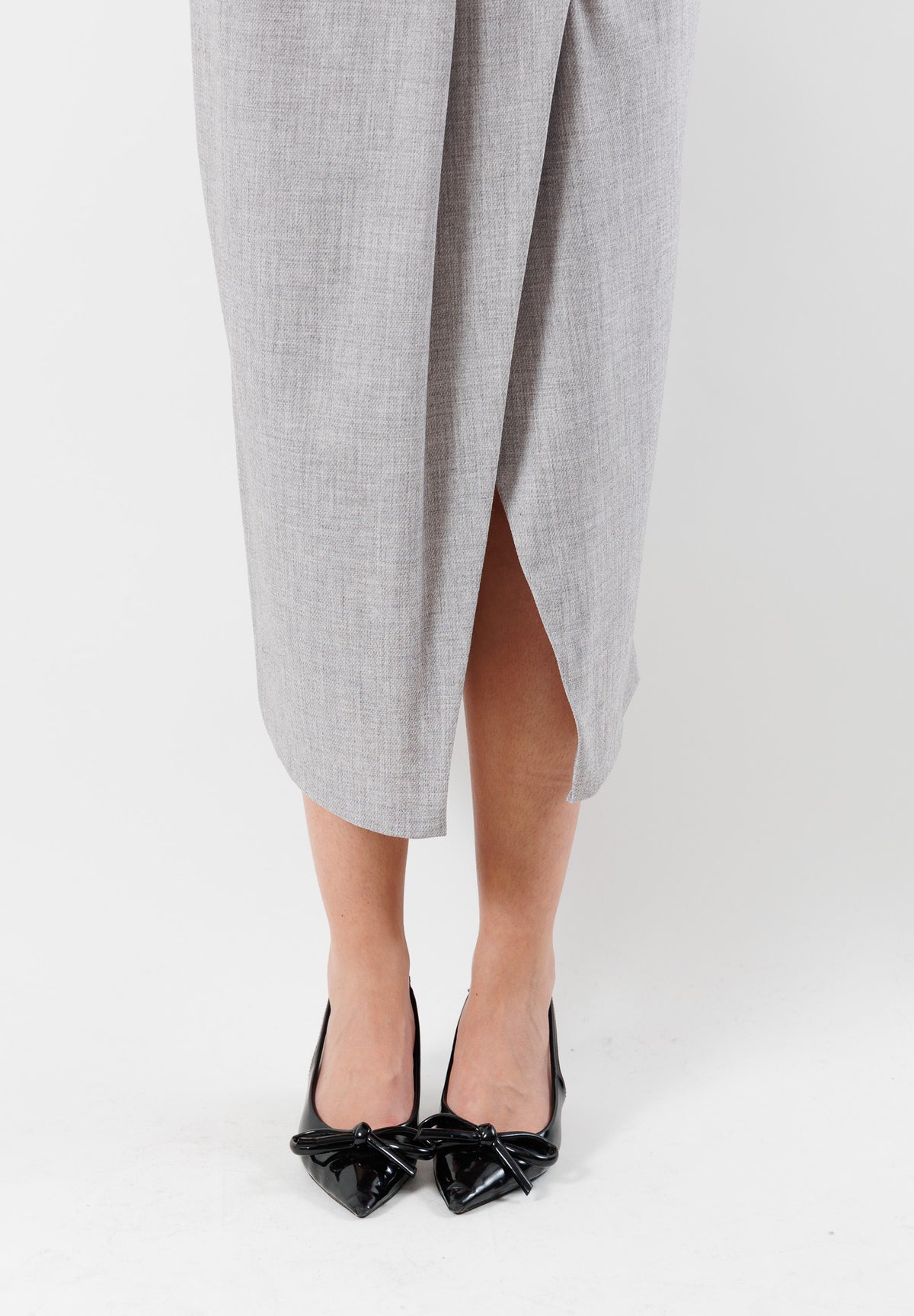 BY09194MEDIUM GRAY - Skirt - B,YU