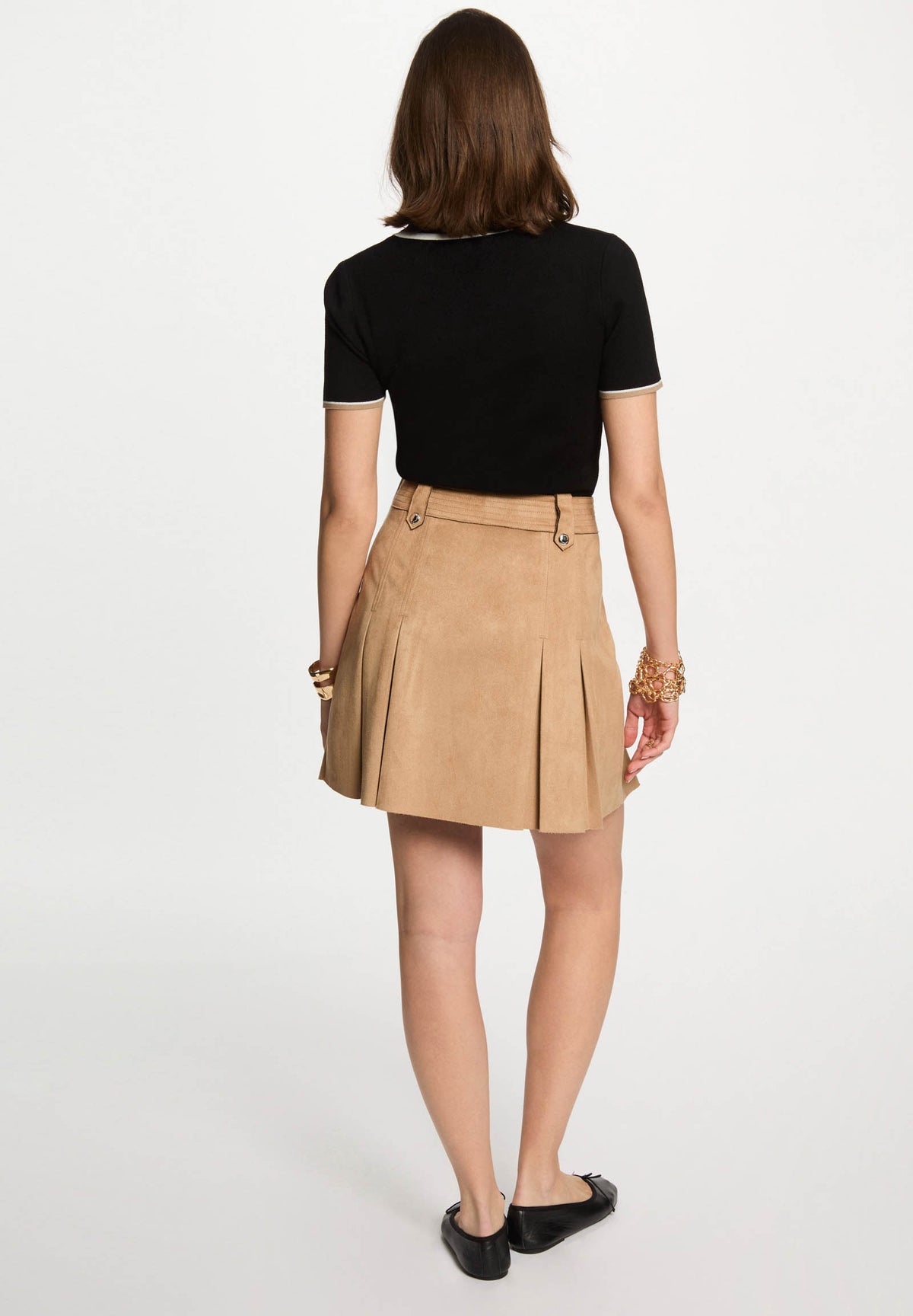 MORGAN DE TOI Women's Sweater BLACK-BEIGE