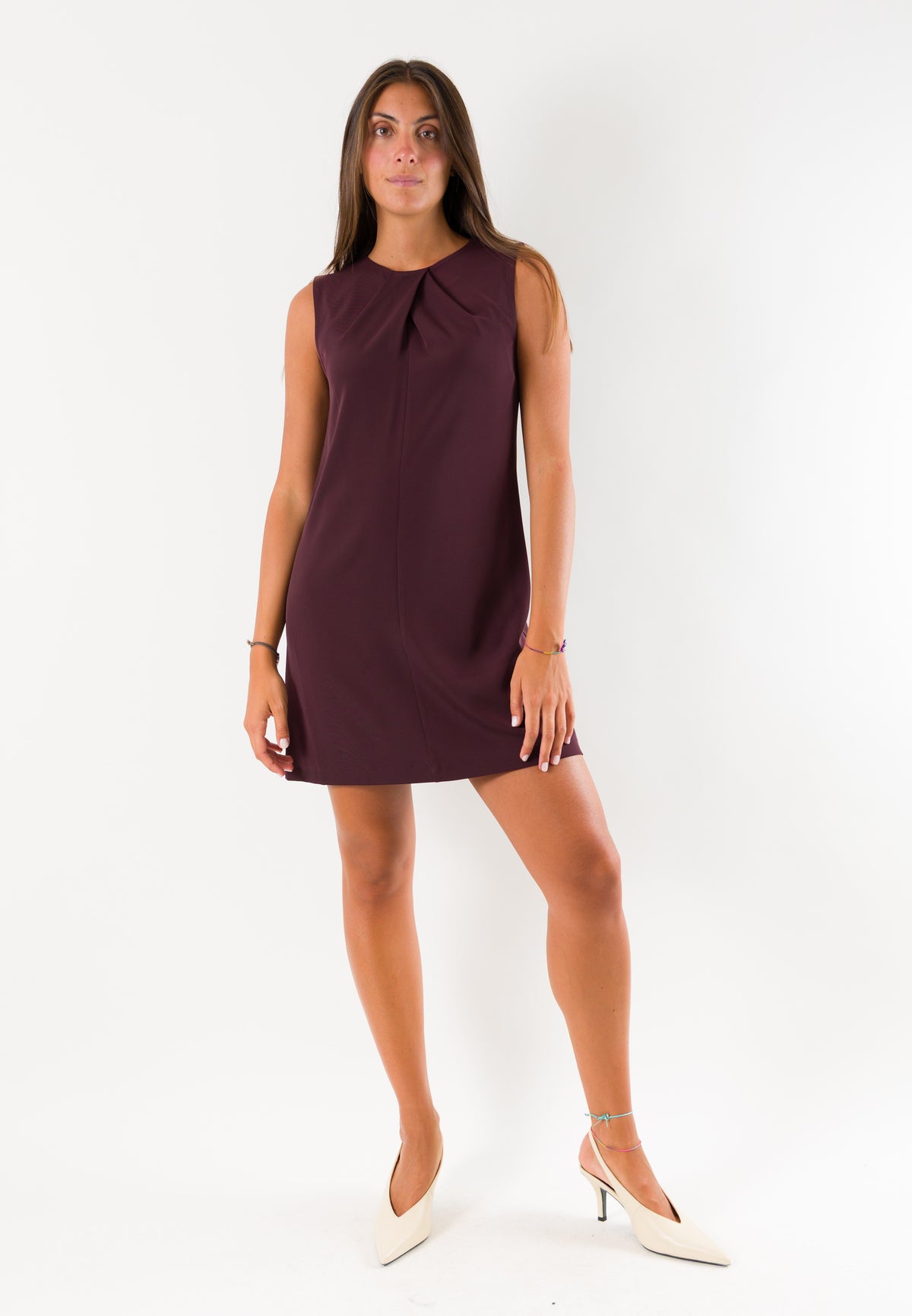 Abito corto elegante drappeggiato AI26659