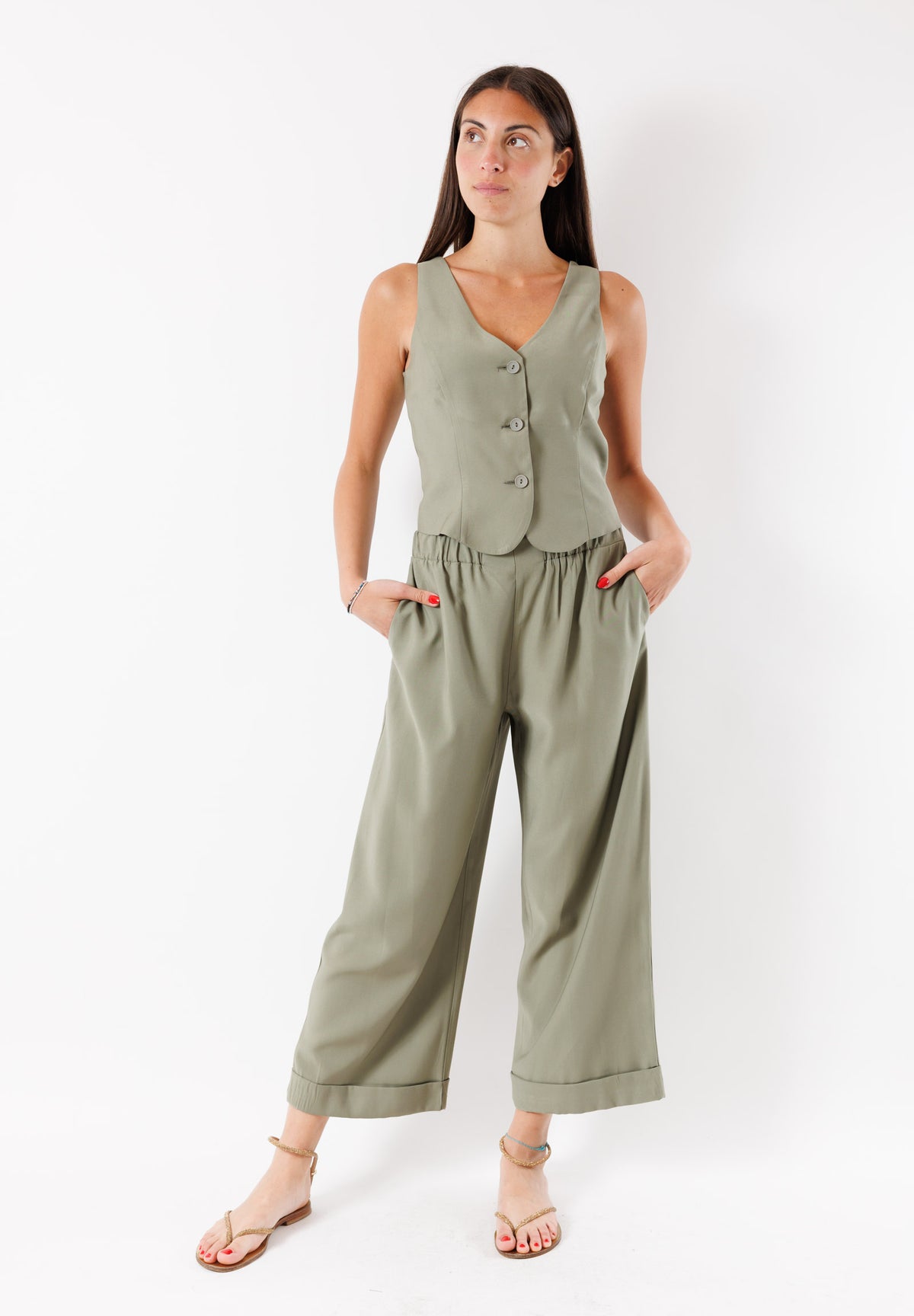 PE24198MILITARY - Cardigan - MESANGE