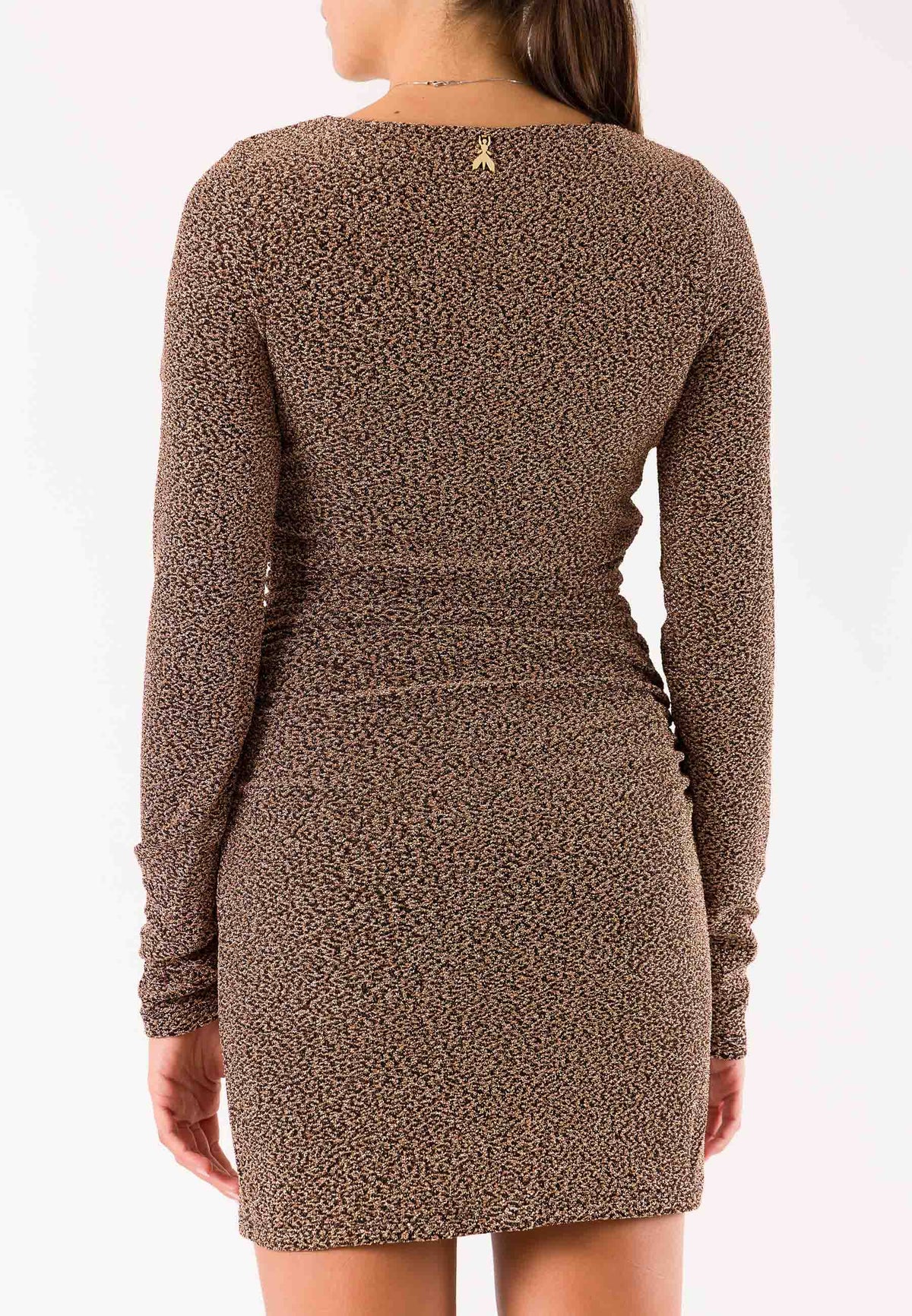 Patrizia Pepe 2A0063 abito lurex drappeggiato